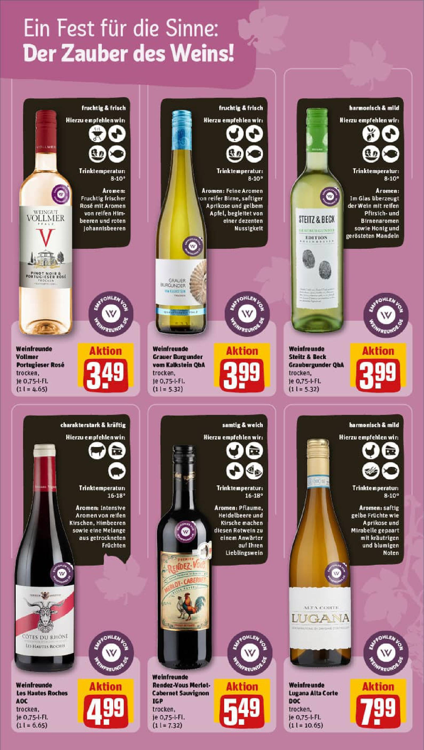 REWE Prospekt ab 07.09.2025 zum Blättern » Angebote | Seite: 16 | Produkte: Rotwein, Merlot, Mandeln, Wein REWE Prospekt ab 07.09.2025 zum Blättern » Angebote | Seite: 16 | Produkte: Rotwein, Merlot, Mandeln, Wein