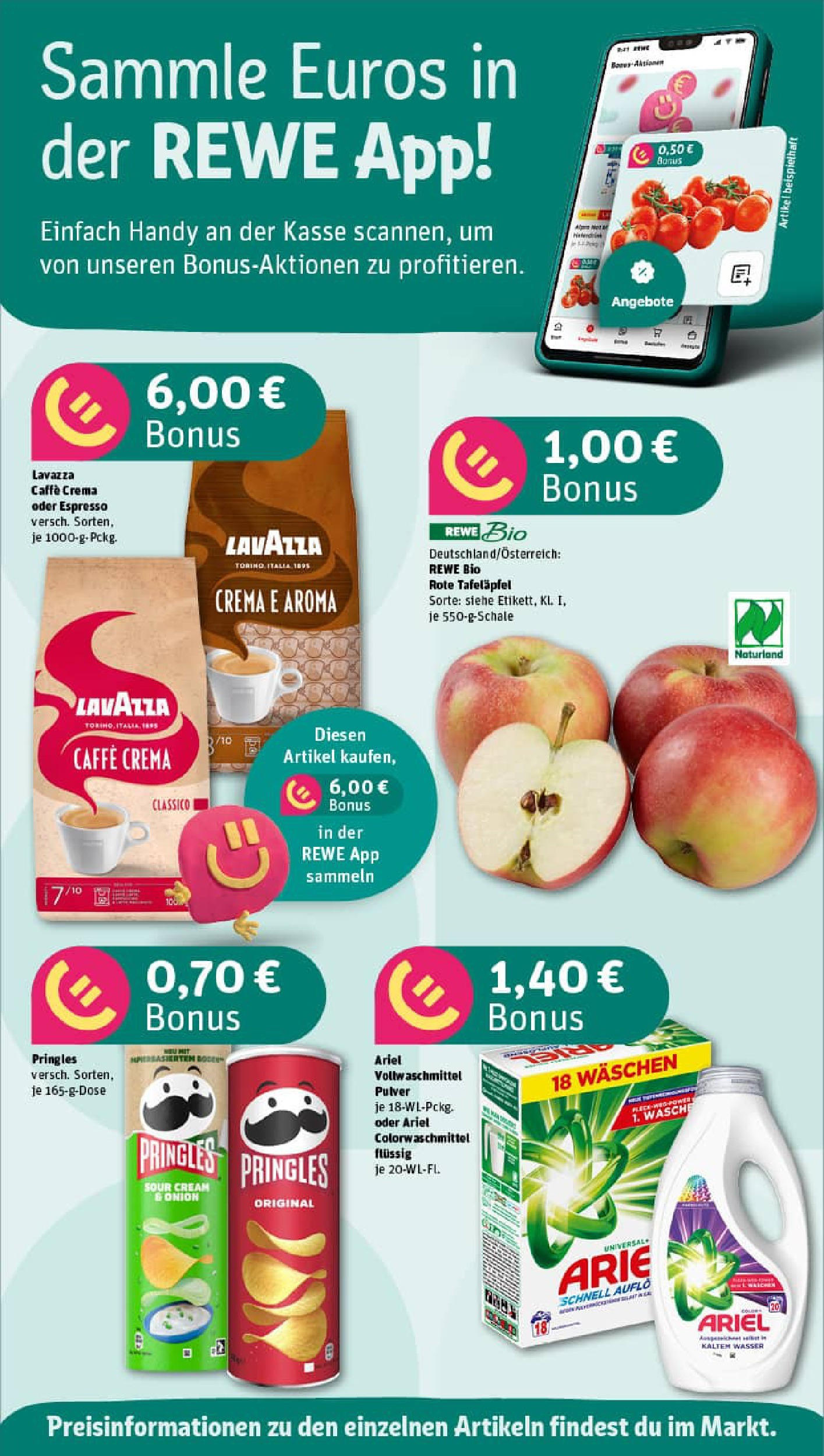REWE Prospekt ab 07.09.2025 zum Blättern » Angebote | Seite: 2 | Produkte: Ariel, Wasser, Pringles, Chips REWE Prospekt ab 07.09.2025 zum Blättern » Angebote | Seite: 2 | Produkte: Ariel, Wasser, Pringles, Chips