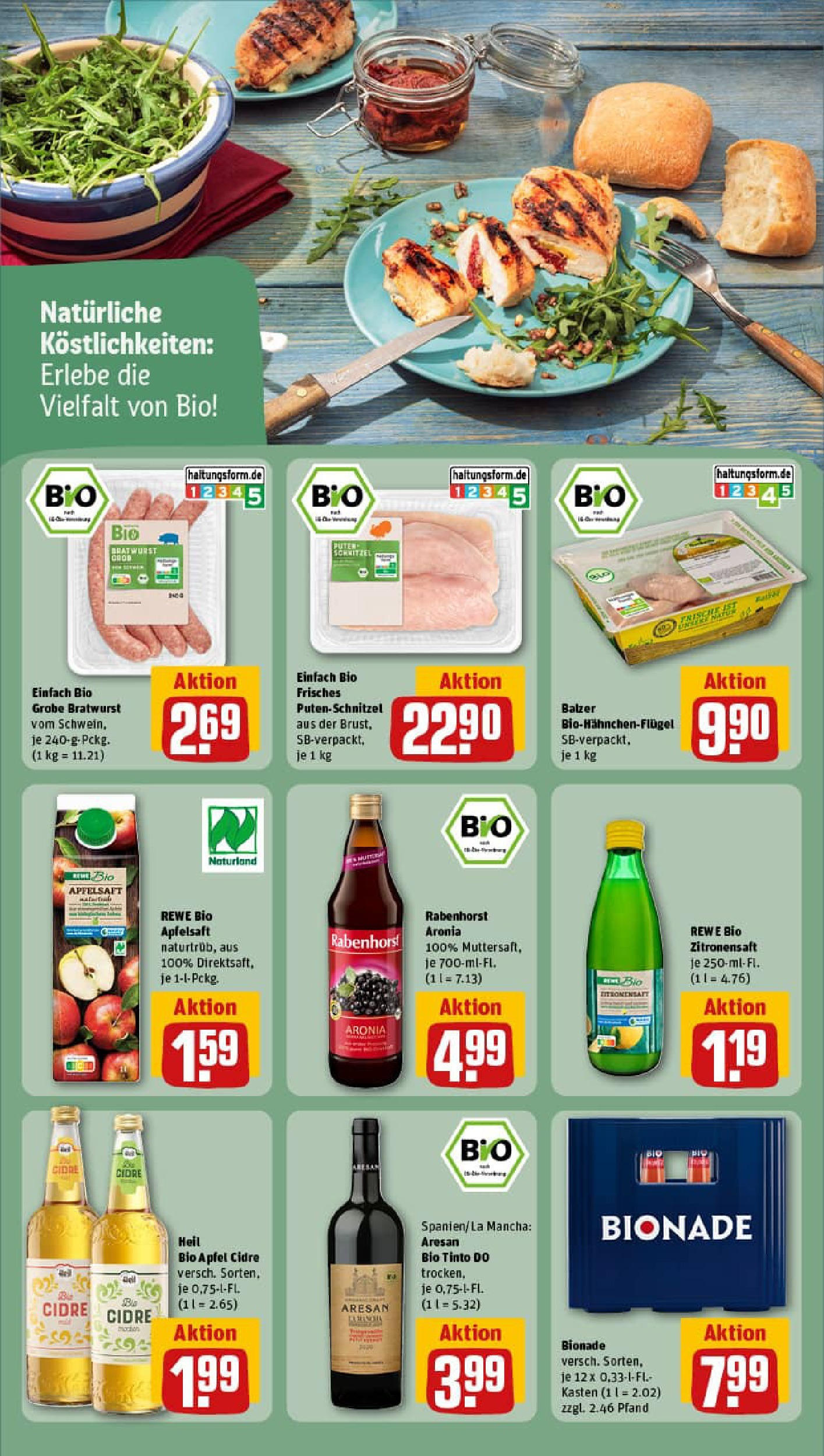 REWE Prospekt ab 07.09.2025 zum Blättern » Angebote | Seite: 16 | Produkte: Bratwurst, Äpfel, Bionade, Putenschnitzel REWE Prospekt ab 07.09.2025 zum Blättern » Angebote | Seite: 16 | Produkte: Bratwurst, Äpfel, Bionade, Putenschnitzel