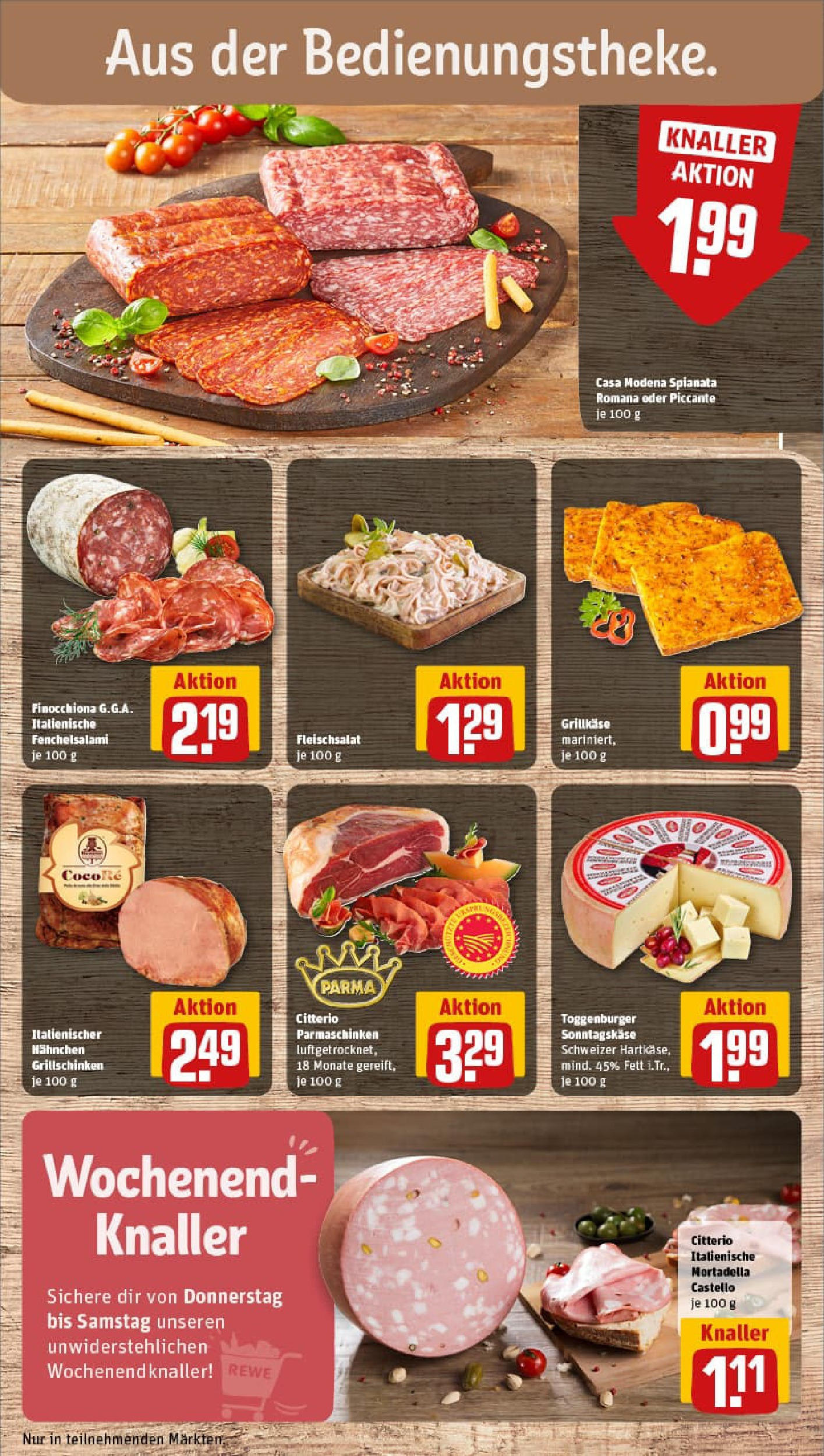 REWE Prospekt ab 07.09.2025 zum Blättern » Angebote | Seite: 11 | Produkte: Hahnchen, Salami REWE Prospekt ab 07.09.2025 zum Blättern » Angebote | Seite: 11 | Produkte: Hahnchen, Salami