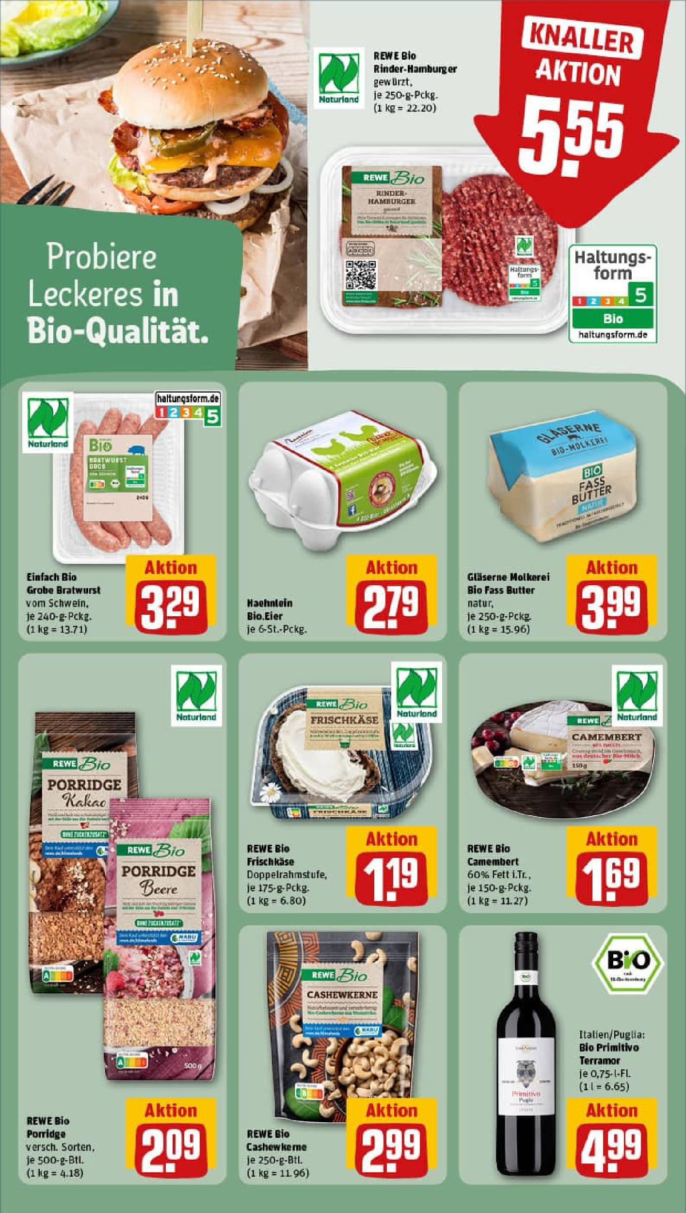 REWE Prospekt ab 07.09.2025 zum Blättern » Angebote | Seite: 16 | Produkte: Butter, Bratwurst, Frischkase REWE Prospekt ab 07.09.2025 zum Blättern » Angebote | Seite: 16 | Produkte: Butter, Bratwurst, Frischkase