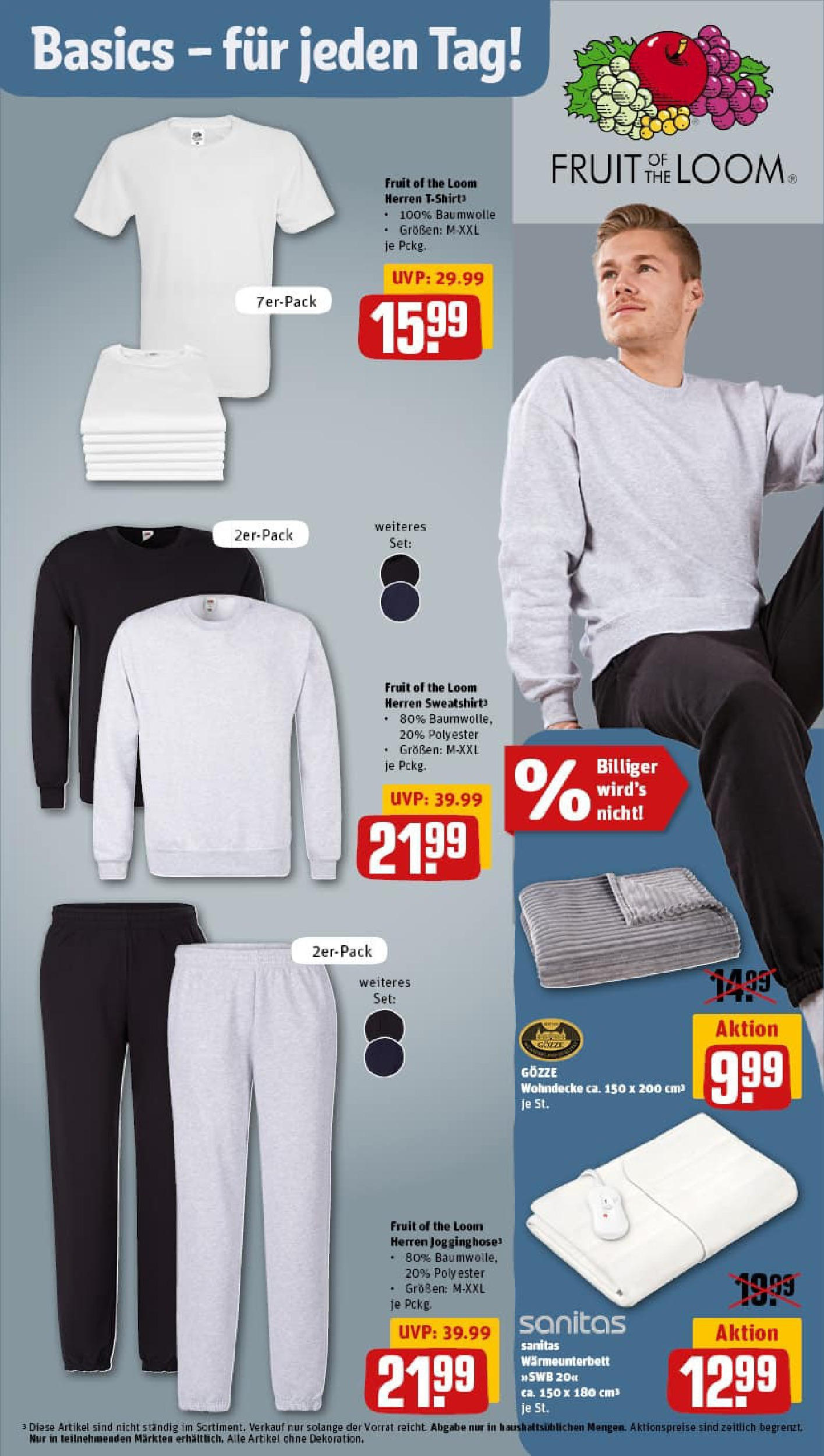 REWE Prospekt ab 07.09.2025 zum Blättern » Angebote | Seite: 25 | Produkte: Jogginghose, Sweatshirt, T-Shirt REWE Prospekt ab 07.09.2025 zum Blättern » Angebote | Seite: 25 | Produkte: Jogginghose, Sweatshirt, T-Shirt