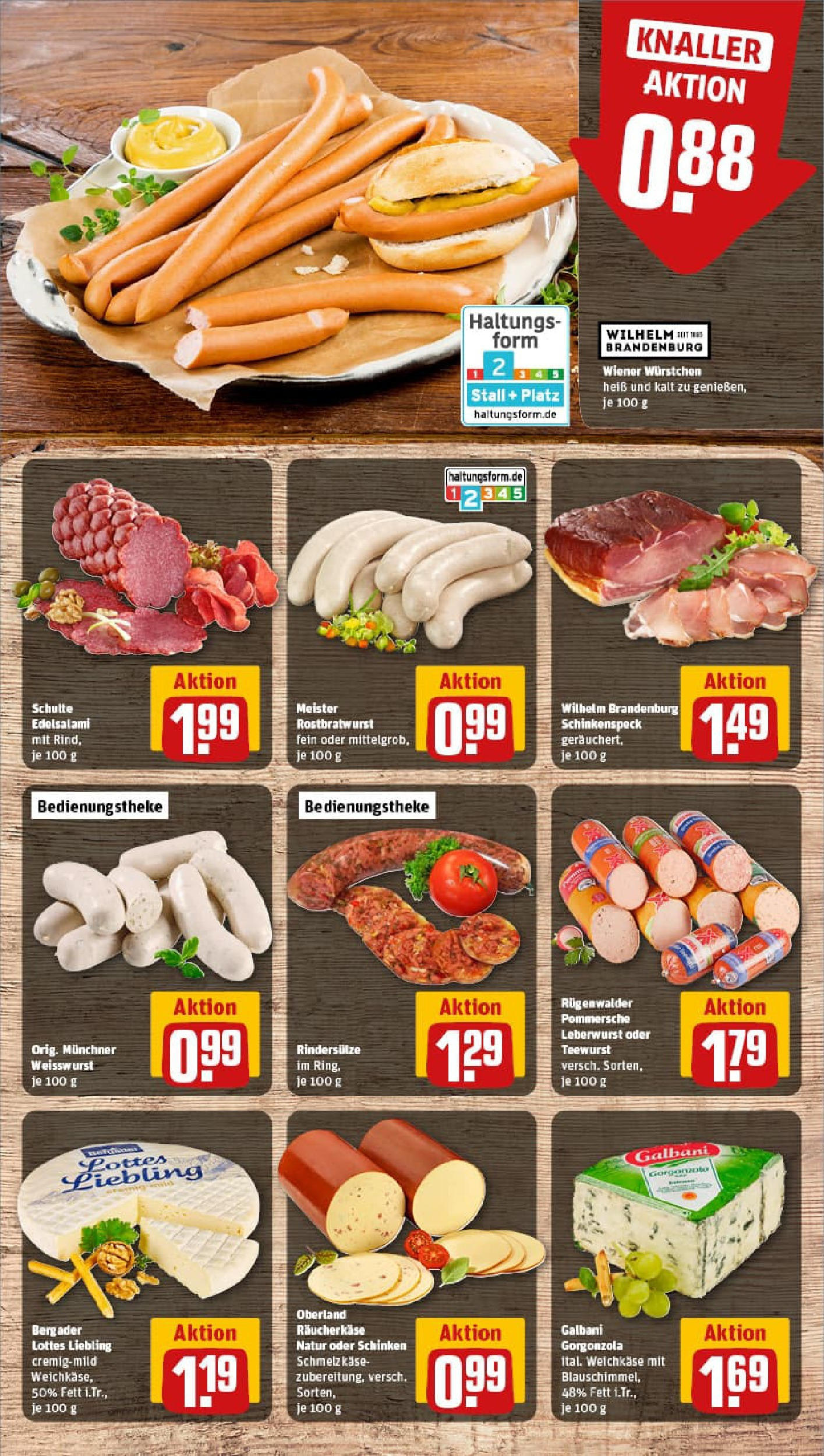 REWE Prospekt ab 07.09.2025 zum Blättern » Angebote | Seite: 9 | Produkte: Wiener wurstchen, Weißwurst, Salami, Schinken
