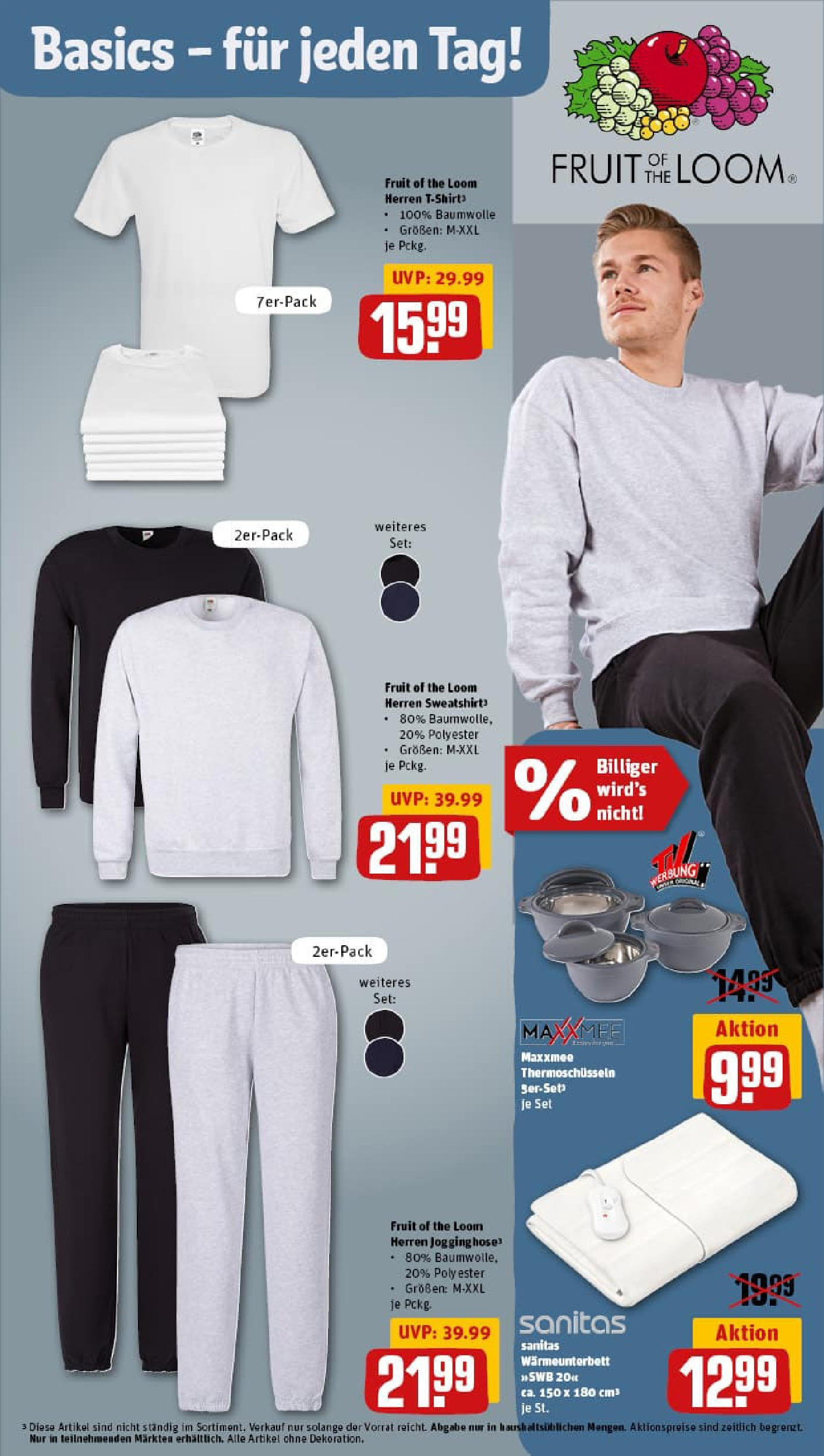 REWE Prospekt ab 07.09.2025 zum Blättern » Angebote | Seite: 27 | Produkte: Jogginghose, Sweatshirt, T-Shirt REWE Prospekt ab 07.09.2025 zum Blättern » Angebote | Seite: 27 | Produkte: Jogginghose, Sweatshirt, T-Shirt