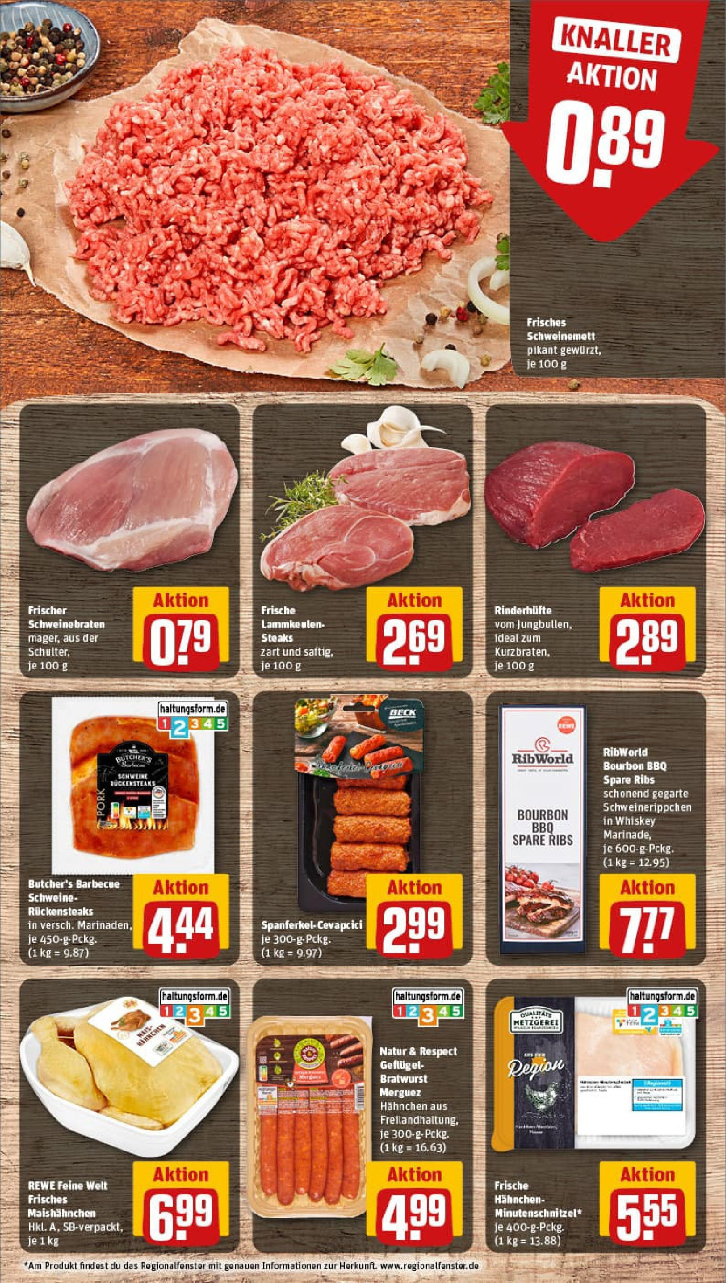 REWE Prospekt ab 07.09.2025 zum Blättern » Angebote | Seite: 8 | Produkte: Spare ribs, Cevapcici, Bourbon, Whiskey REWE Prospekt ab 07.09.2025 zum Blättern » Angebote | Seite: 8 | Produkte: Spare ribs, Cevapcici, Bourbon, Whiskey