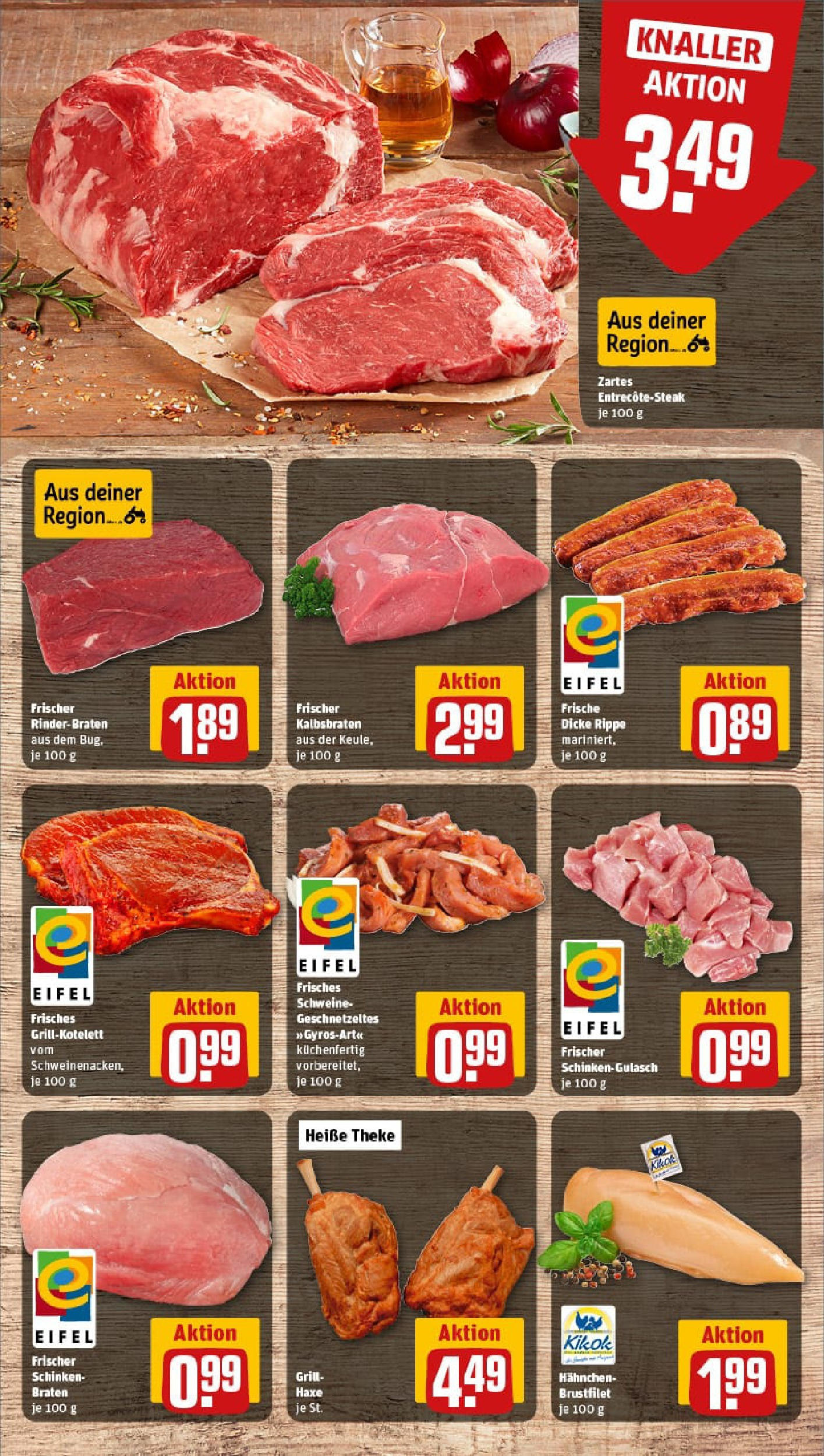 REWE Prospekt ab 07.09.2025 zum Blättern » Angebote | Seite: 8 | Produkte: Rinderbraten, Hahnchen, Theke, Steak REWE Prospekt ab 07.09.2025 zum Blättern » Angebote | Seite: 8 | Produkte: Rinderbraten, Hahnchen, Theke, Steak