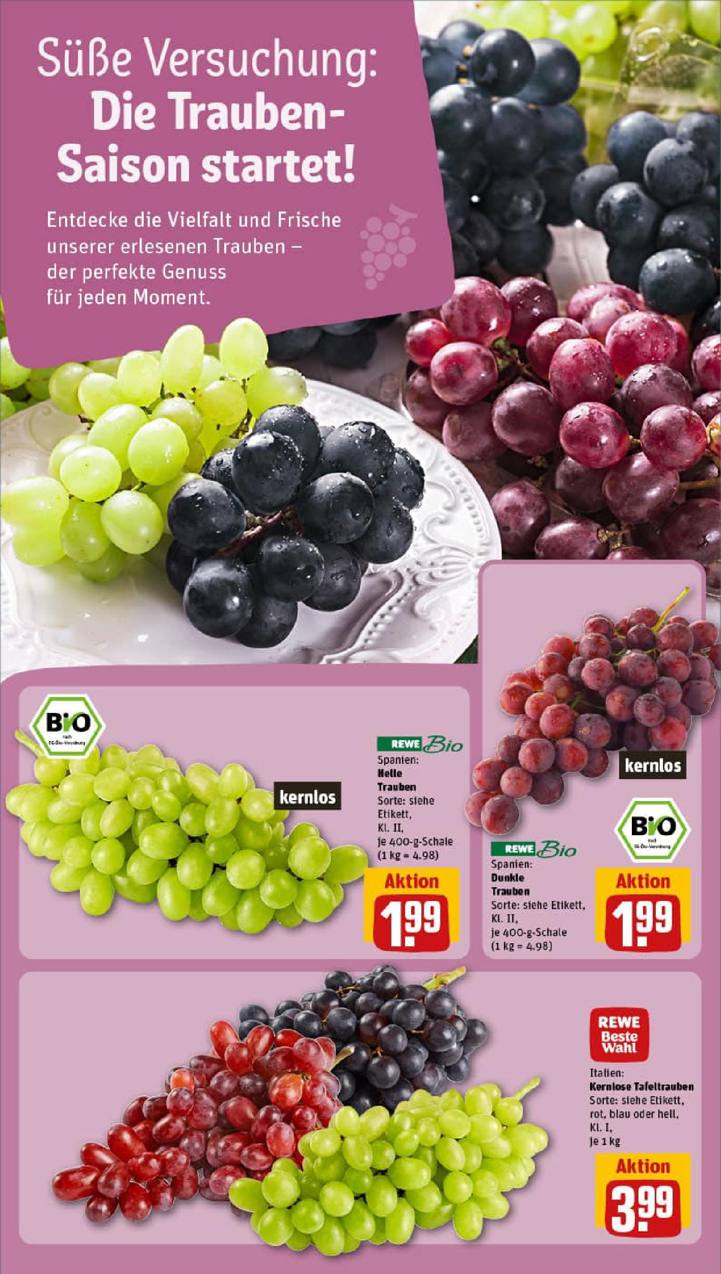 REWE Prospekt ab 07.09.2025 zum Blättern » Angebote | Seite: 8 | Produkte: Trauben REWE Prospekt ab 07.09.2025 zum Blättern » Angebote | Seite: 8 | Produkte: Trauben