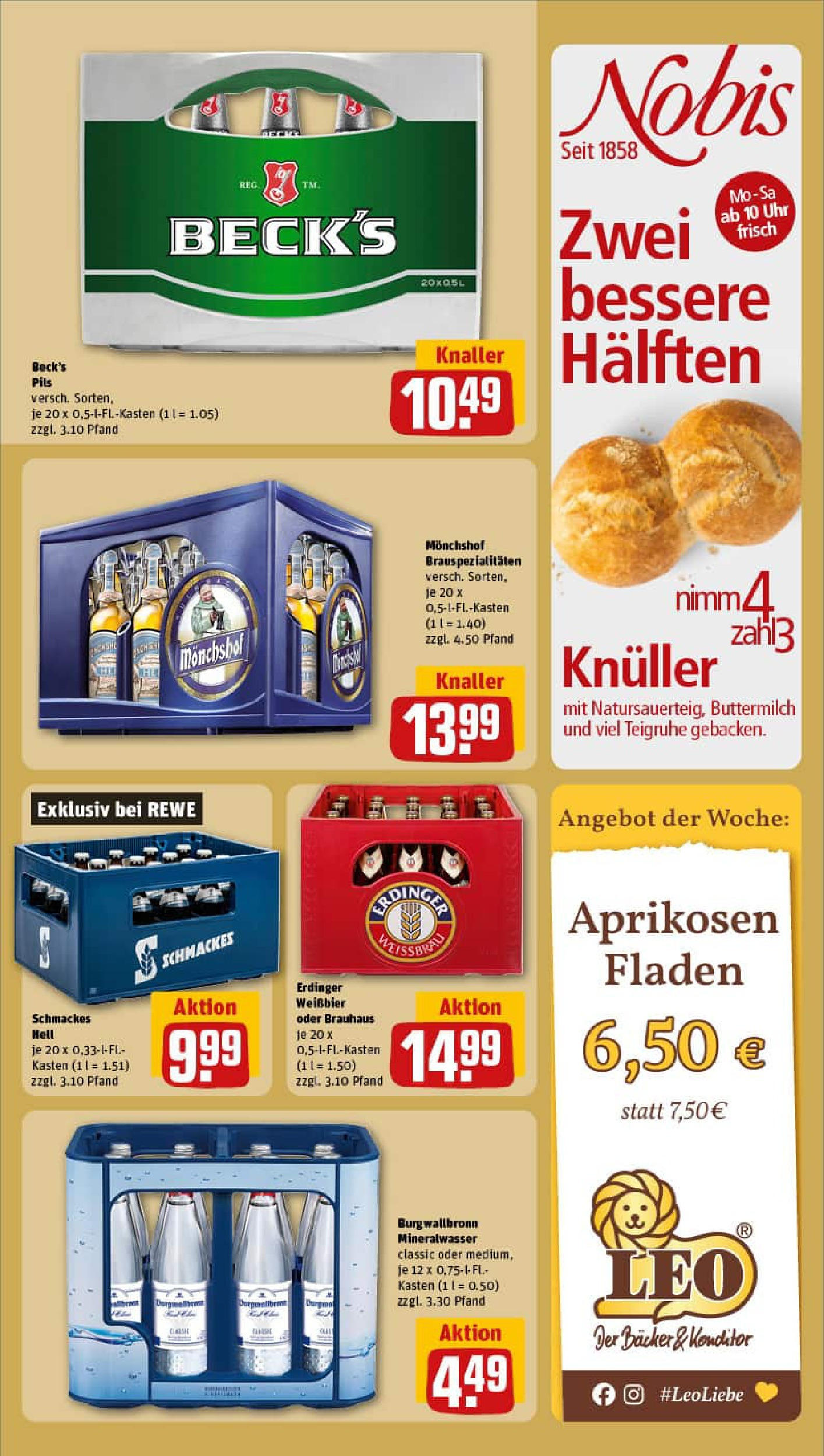 REWE Prospekt ab 07.09.2025 zum Blättern » Angebote | Seite: 18 | Produkte: Buttermilch, Erdinger, Weißbier, Pils REWE Prospekt ab 07.09.2025 zum Blättern » Angebote | Seite: 18 | Produkte: Buttermilch, Erdinger, Weißbier, Pils
