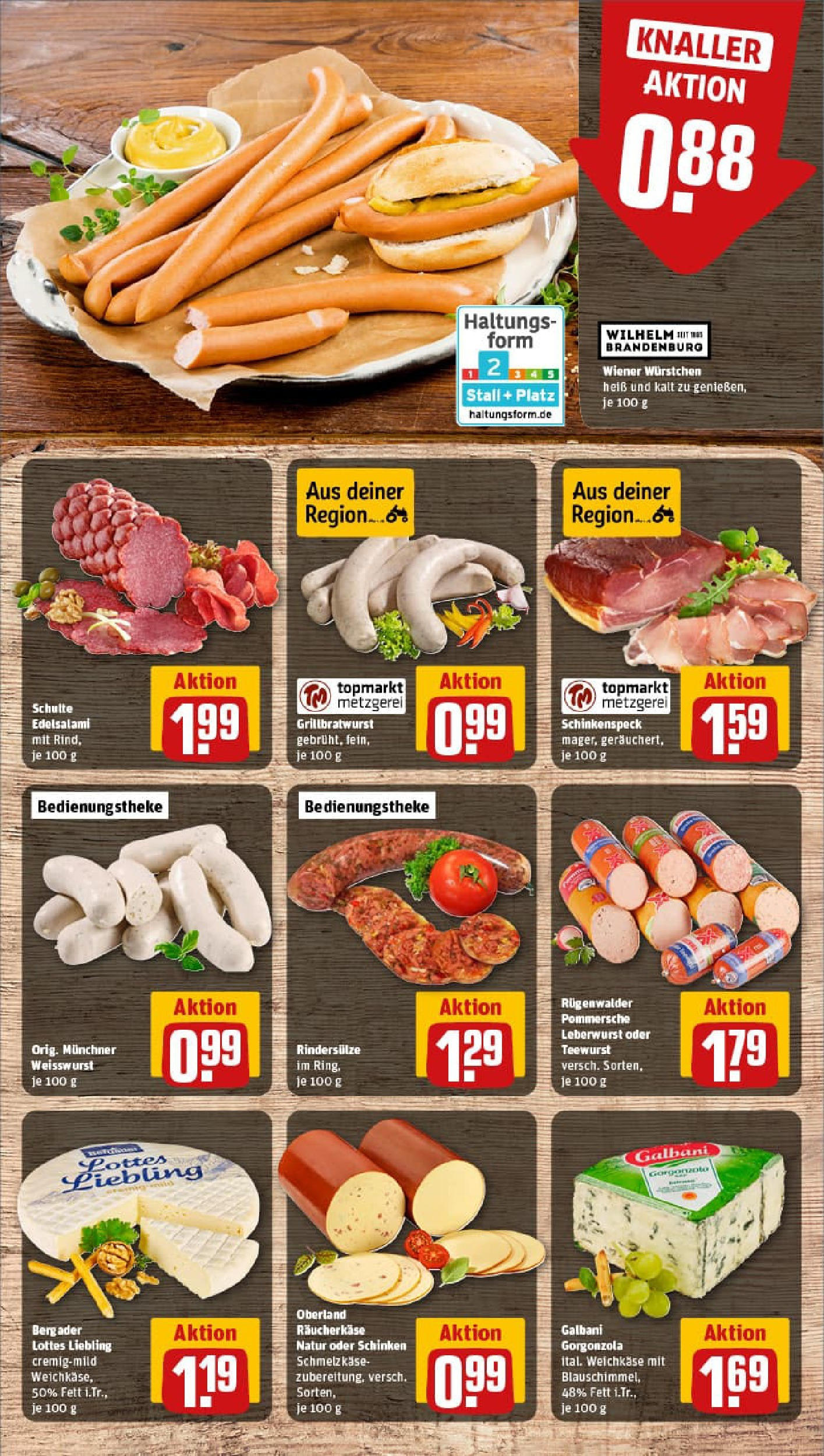 REWE Prospekt ab 07.09.2025 zum Blättern » Angebote | Seite: 9 | Produkte: Wiener wurstchen, Weißwurst, Salami, Schinken REWE Prospekt ab 07.09.2025 zum Blättern » Angebote | Seite: 9 | Produkte: Wiener wurstchen, Weißwurst, Salami, Schinken