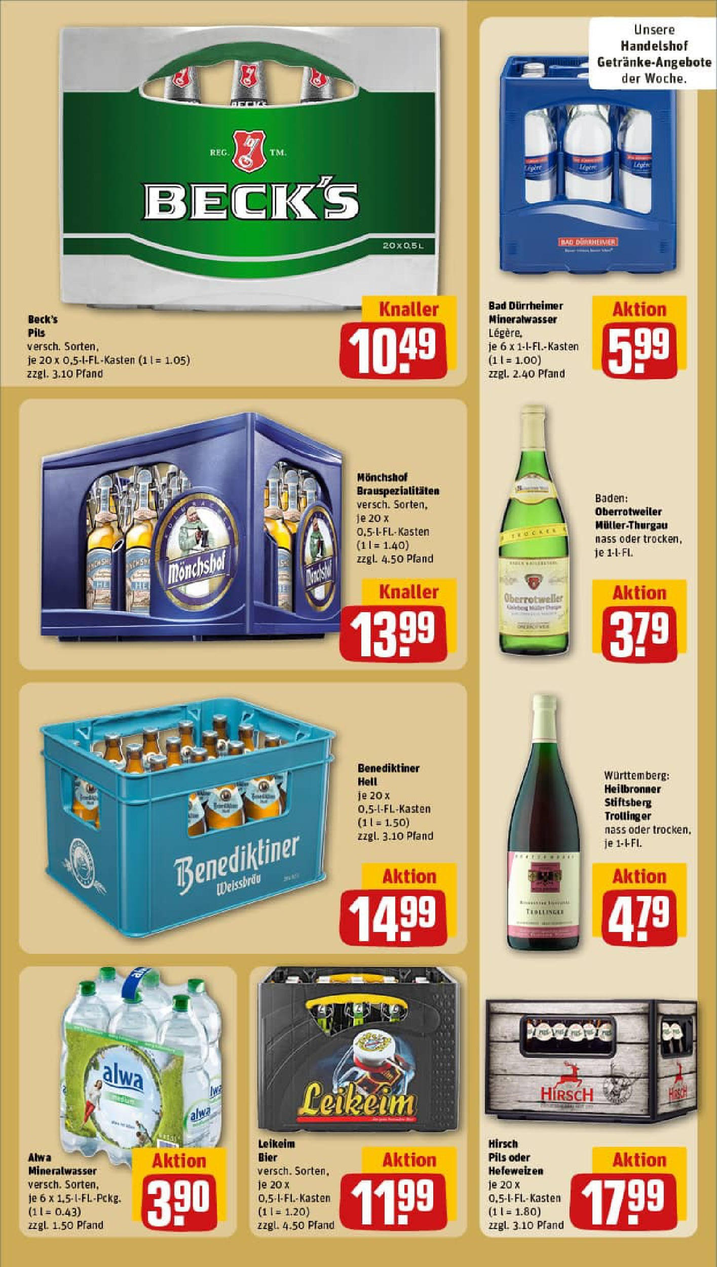 REWE Prospekt ab 07.09.2025 zum Blättern » Angebote | Seite: 20 | Produkte: Monchshof, Bad, Mineralwasser, Benediktiner hell REWE Prospekt ab 07.09.2025 zum Blättern » Angebote | Seite: 20 | Produkte: Monchshof, Bad, Mineralwasser, Benediktiner hell