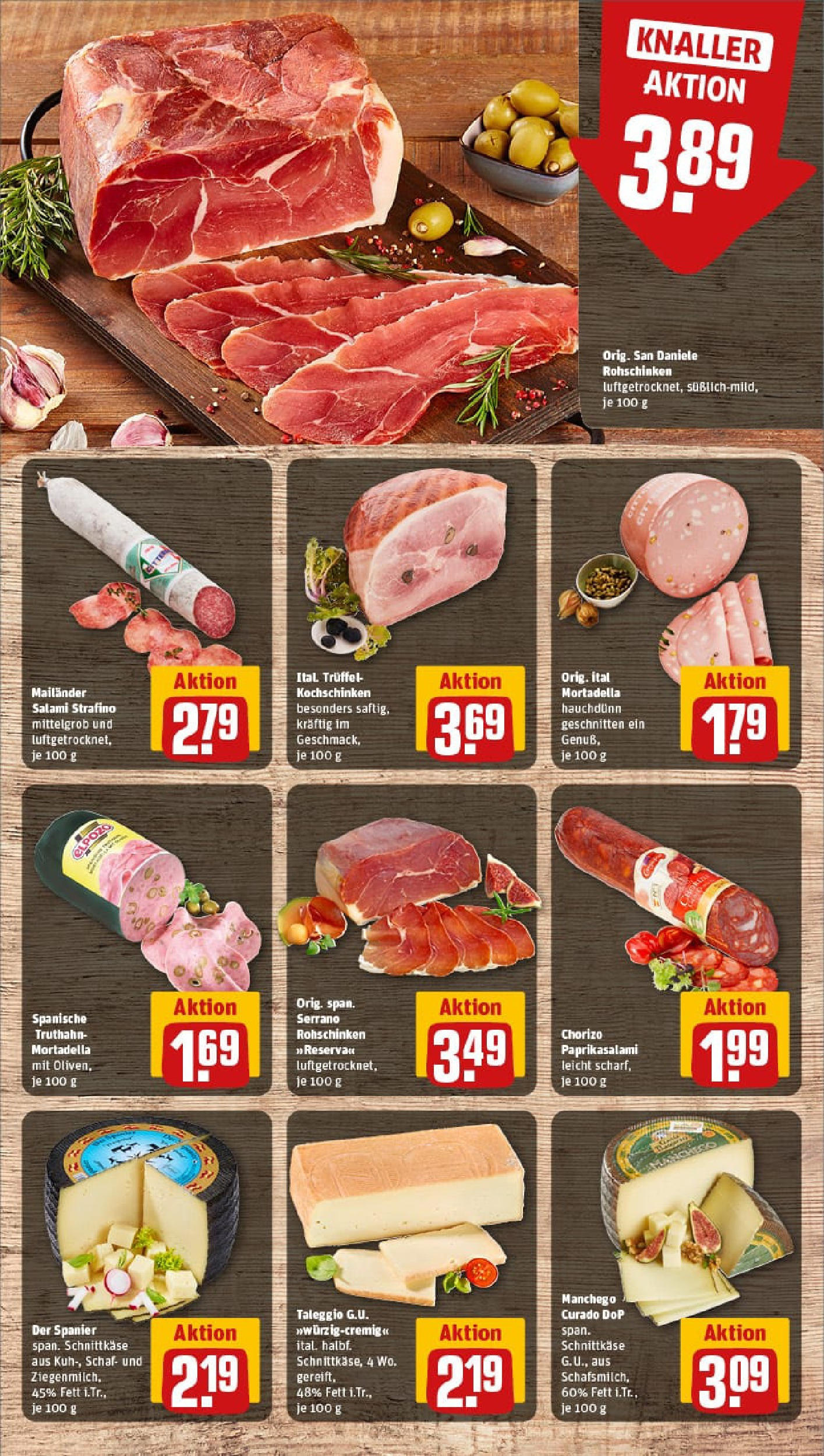REWE Prospekt ab 07.09.2025 zum Blättern » Angebote | Seite: 9 | Produkte: Paprika, Salami