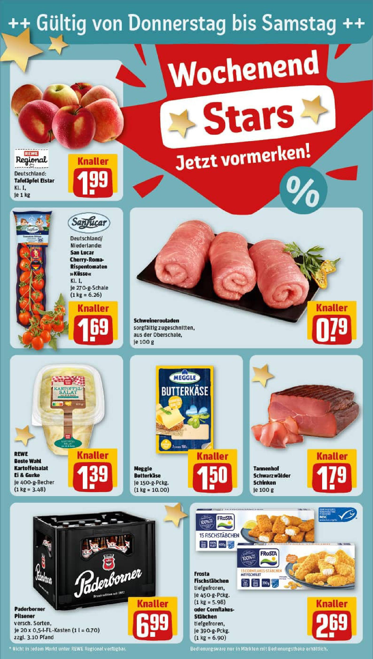 REWE Prospekt ab 07.09.2025 zum Blättern » Angebote | Seite: 25 | Produkte: Frosta, Fischstabchen, Schinken, Salat REWE Prospekt ab 07.09.2025 zum Blättern » Angebote | Seite: 25 | Produkte: Frosta, Fischstabchen, Schinken, Salat