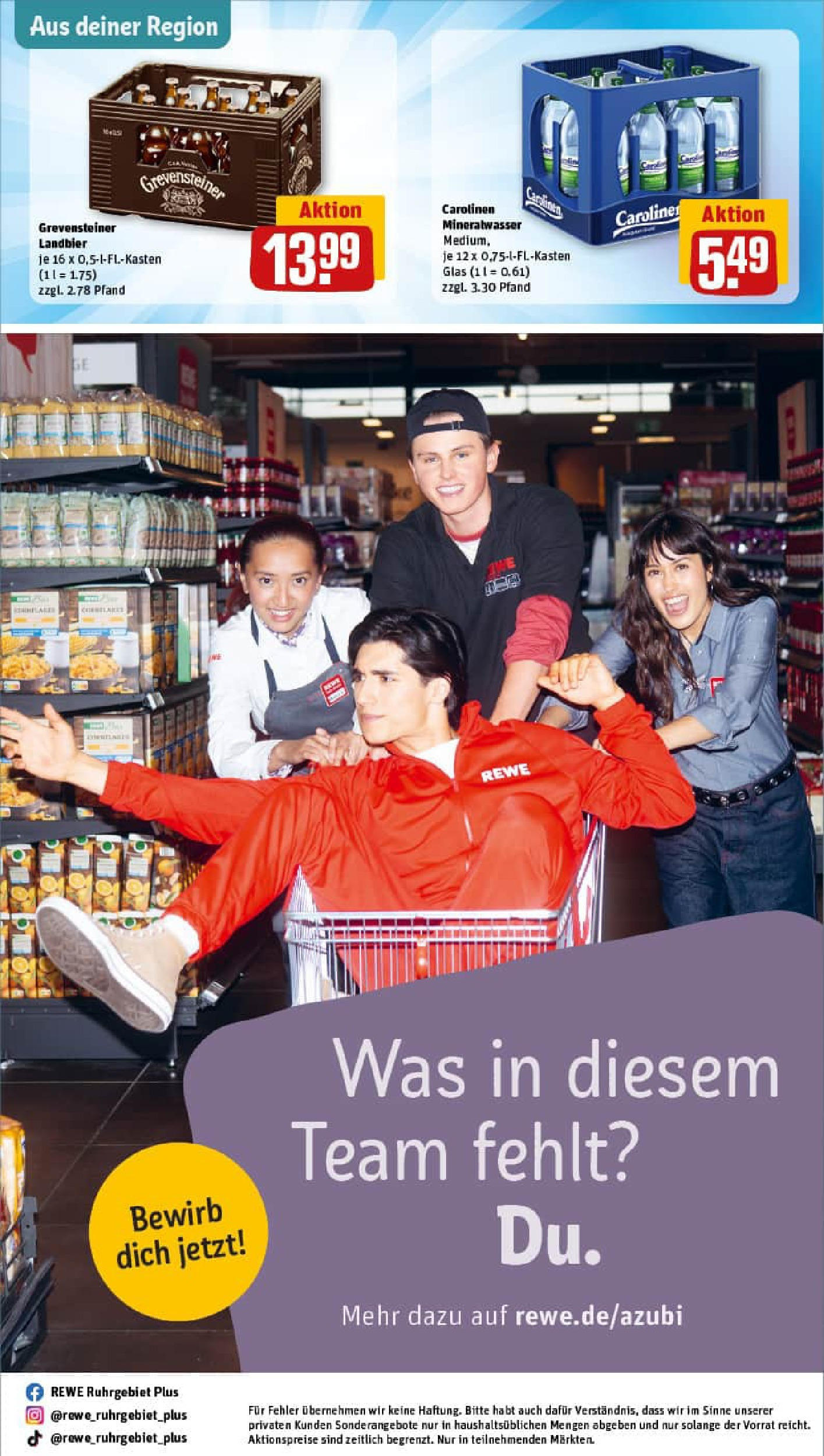 REWE Prospekt ab 07.09.2025 zum Blättern » Angebote | Seite: 28 | Produkte: Mineralwasser REWE Prospekt ab 07.09.2025 zum Blättern » Angebote | Seite: 28 | Produkte: Mineralwasser