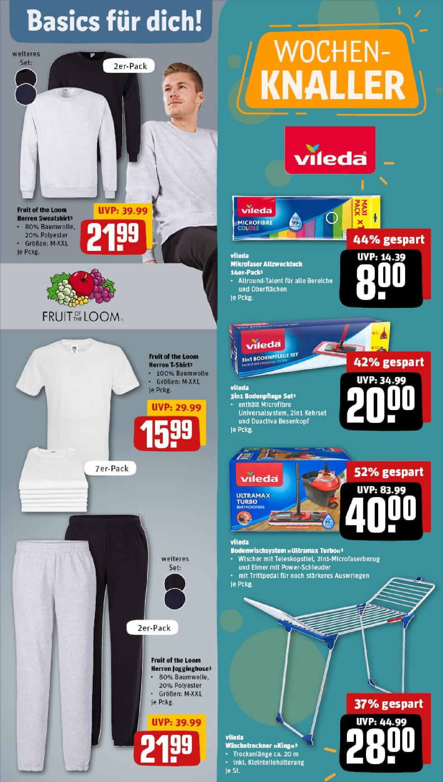 REWE Prospekt ab 07.09.2025 zum Blättern » Angebote | Seite: 30 | Produkte: Sweatshirt, T-Shirt REWE Prospekt ab 07.09.2025 zum Blättern » Angebote | Seite: 30 | Produkte: Sweatshirt, T-Shirt
