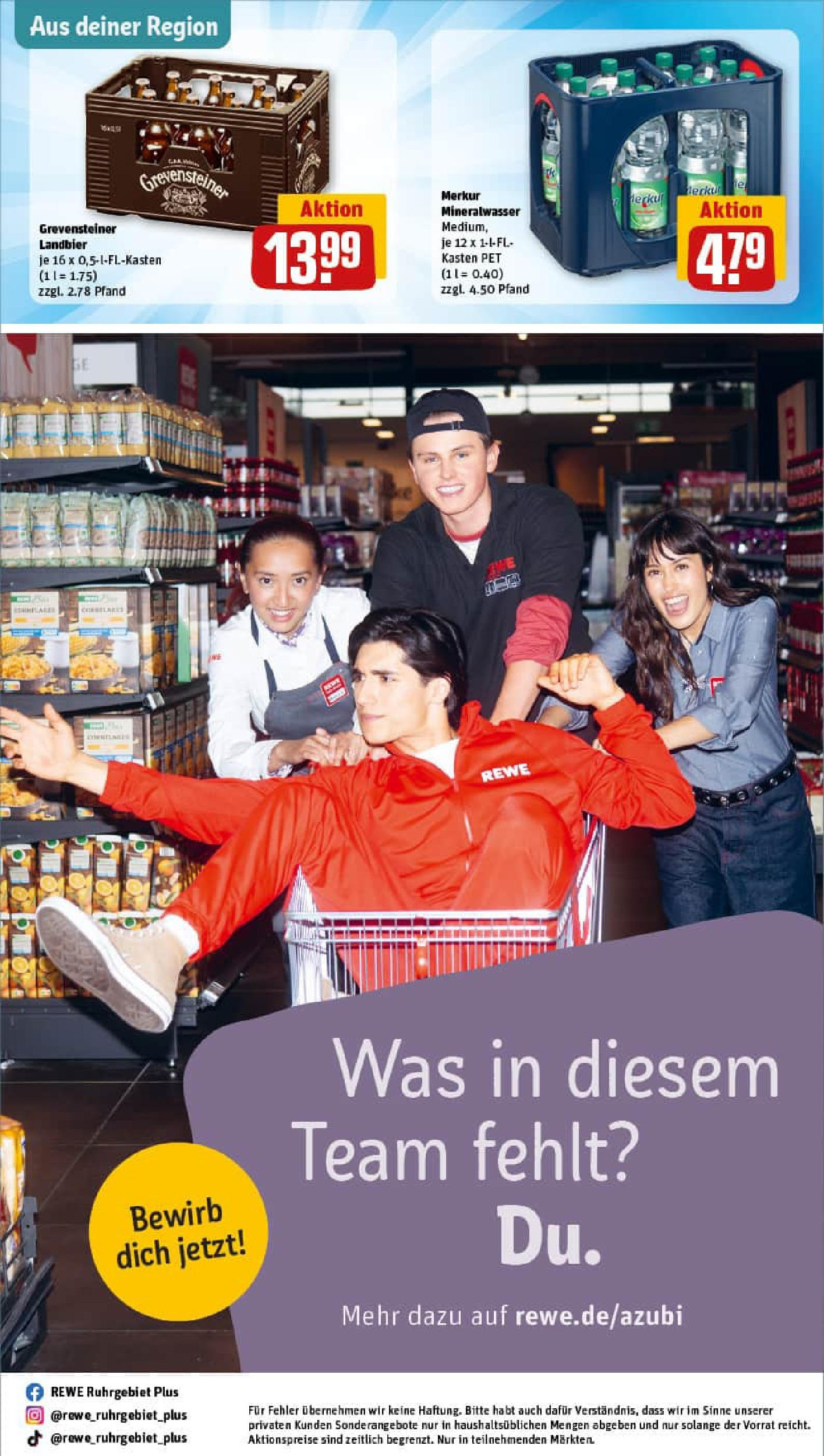 REWE Prospekt ab 07.09.2025 zum Blättern » Angebote | Seite: 28 | Produkte: Mineralwasser REWE Prospekt ab 07.09.2025 zum Blättern » Angebote | Seite: 28 | Produkte: Mineralwasser