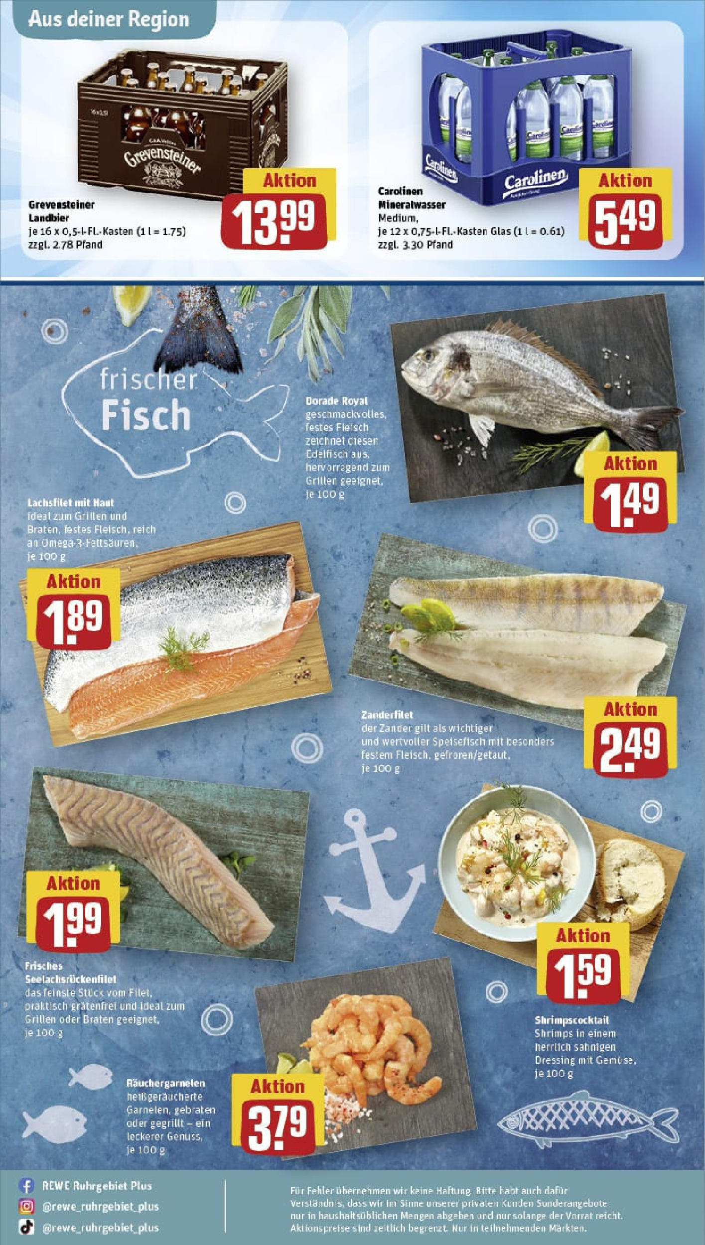 REWE Prospekt ab 07.09.2025 zum Blättern » Angebote | Seite: 28 | Produkte: Dorade, Dressing, Fisch, Fleisch REWE Prospekt ab 07.09.2025 zum Blättern » Angebote | Seite: 28 | Produkte: Dorade, Dressing, Fisch, Fleisch