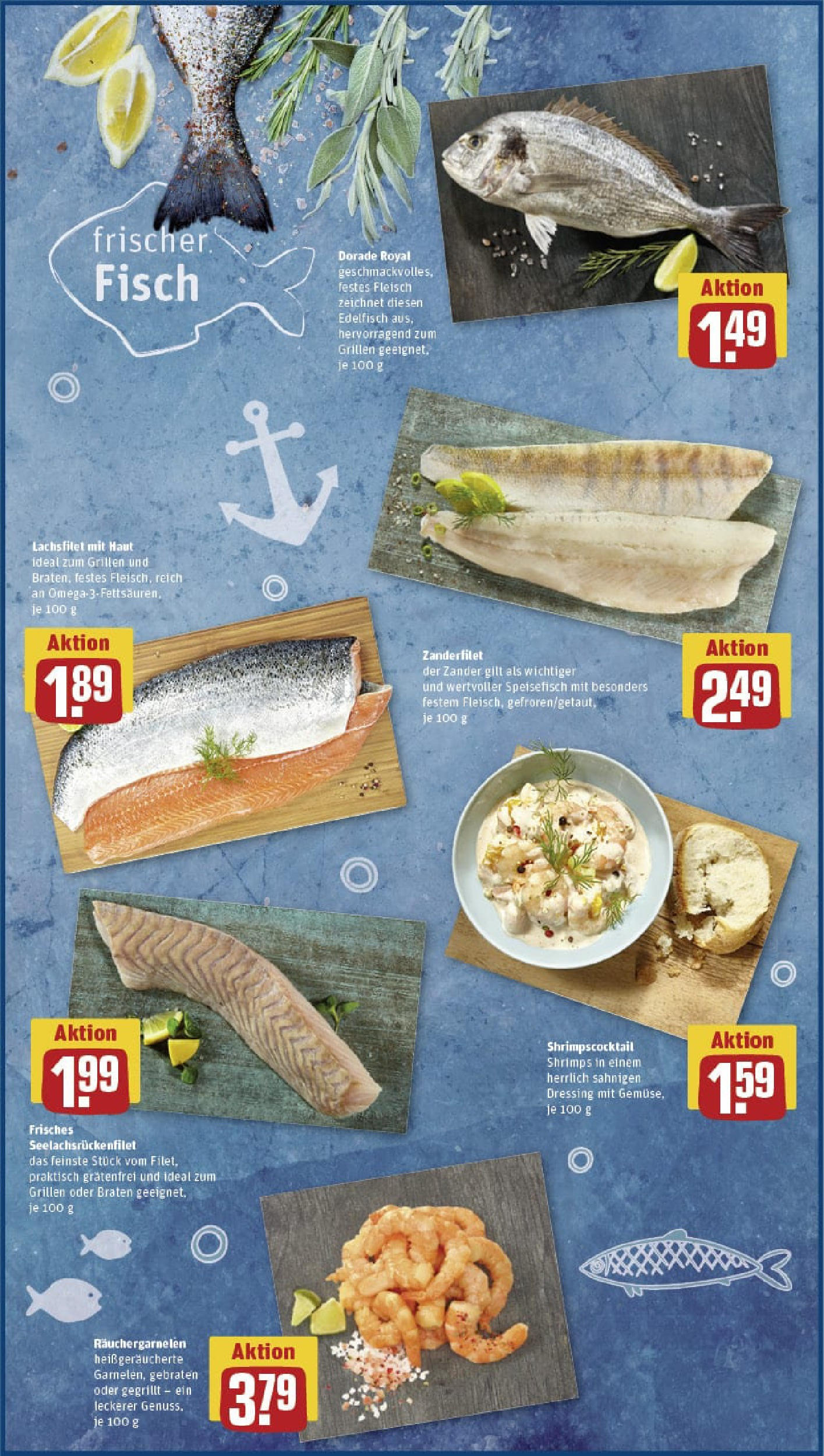 REWE Prospekt ab 07.09.2025 zum Blättern » Angebote | Seite: 28 | Produkte: Dorade, Dressing, Fisch, Fleisch REWE Prospekt ab 07.09.2025 zum Blättern » Angebote | Seite: 28 | Produkte: Dorade, Dressing, Fisch, Fleisch