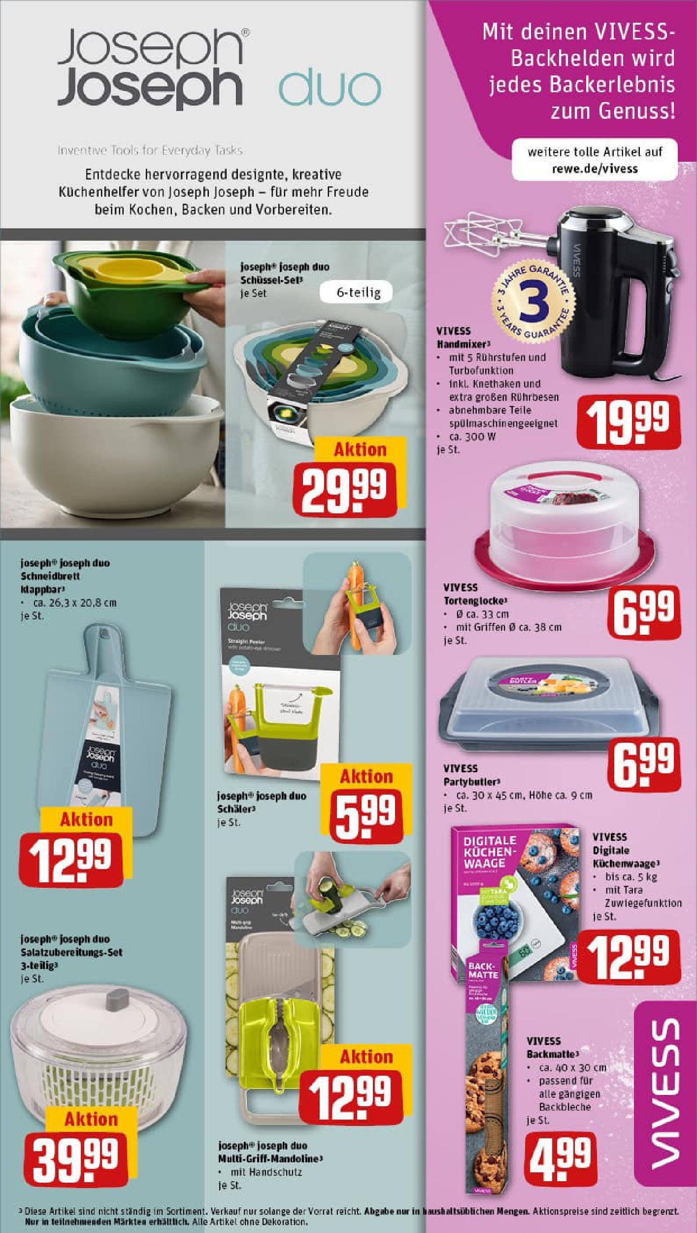 REWE Prospekt ab 07.09.2025 zum Blättern » Angebote | Seite: 33 | Produkte: Mixer, Rührbesen, Handmixer, Kuchen REWE Prospekt ab 07.09.2025 zum Blättern » Angebote | Seite: 33 | Produkte: Mixer, Rührbesen, Handmixer, Kuchen