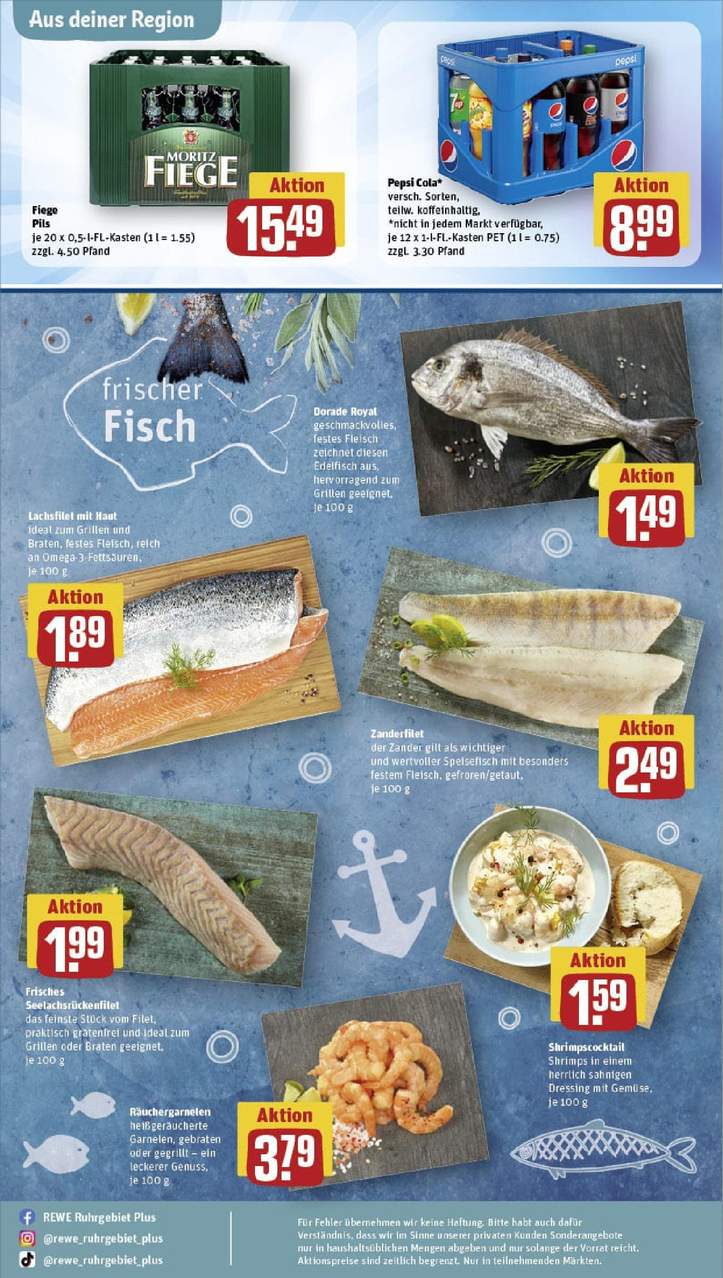 REWE Prospekt ab 07.09.2025 zum Blättern » Angebote | Seite: 28 | Produkte: Dorade, Dressing, Fisch, Fleisch REWE Prospekt ab 07.09.2025 zum Blättern » Angebote | Seite: 28 | Produkte: Dorade, Dressing, Fisch, Fleisch