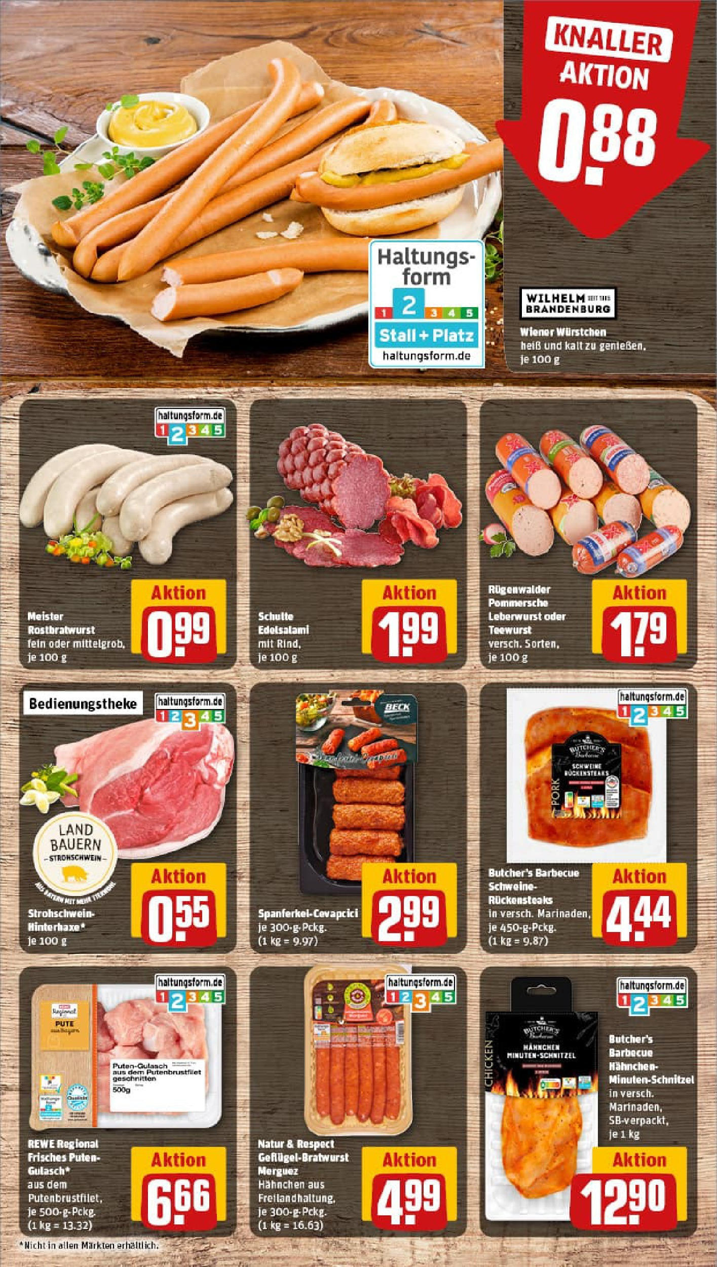REWE Prospekt ab 07.09.2025 zum Blättern » Angebote | Seite: 8 | Produkte: Hahnchen, Wiener wurstchen, Schnitzel, Steak REWE Prospekt ab 07.09.2025 zum Blättern » Angebote | Seite: 8 | Produkte: Hahnchen, Wiener wurstchen, Schnitzel, Steak