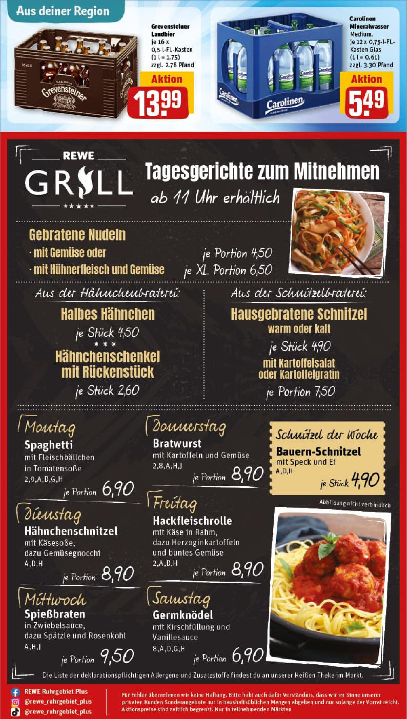 REWE Prospekt ab 07.09.2025 zum Blättern » Angebote | Seite: 29 | Produkte: Theke, Mineralwasser, Nudeln, Uhr REWE Prospekt ab 07.09.2025 zum Blättern » Angebote | Seite: 29 | Produkte: Theke, Mineralwasser, Nudeln, Uhr