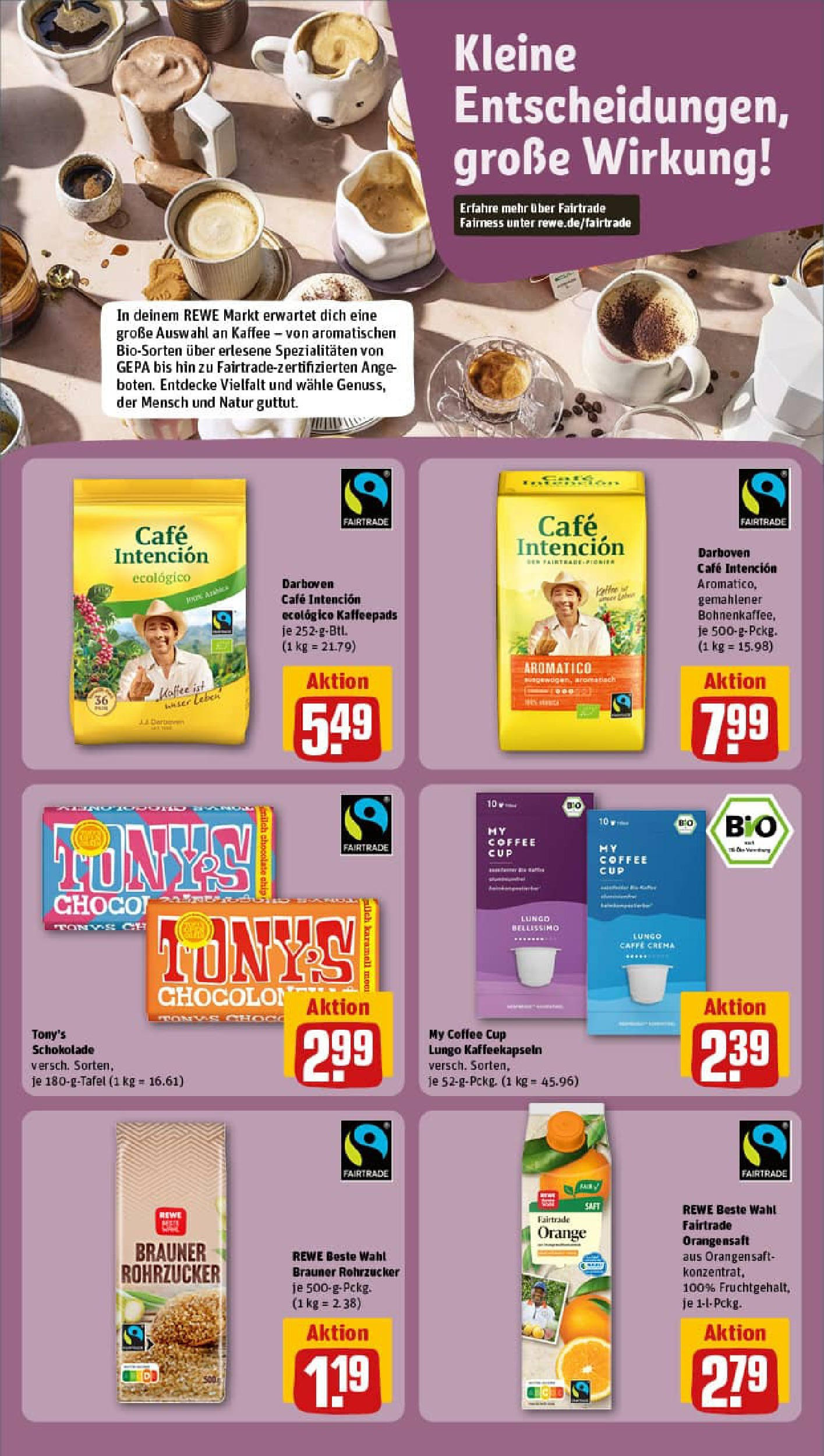 REWE Prospekt ab 07.09.2025 zum Blättern » Angebote | Seite: 15 | Produkte: Kaffeepads, Kaffee, Schokolade, Orangensaft REWE Prospekt ab 07.09.2025 zum Blättern » Angebote | Seite: 15 | Produkte: Kaffeepads, Kaffee, Schokolade, Orangensaft