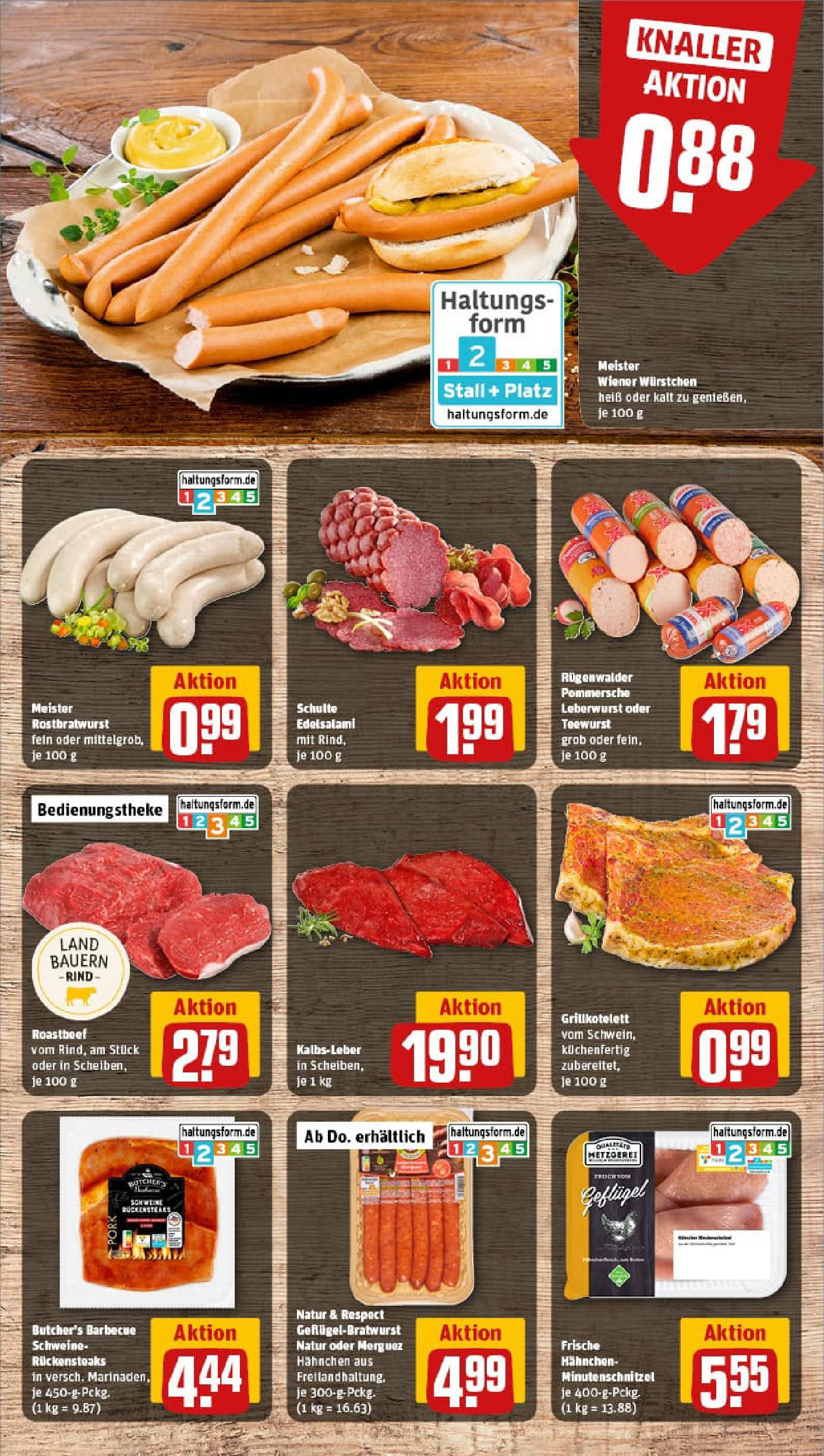 REWE Prospekt ab 07.09.2025 zum Blättern » Angebote | Seite: 10 | Produkte: Hahnchen, Wiener wurstchen, Roastbeef, Kalbsleber REWE Prospekt ab 07.09.2025 zum Blättern » Angebote | Seite: 10 | Produkte: Hahnchen, Wiener wurstchen, Roastbeef, Kalbsleber
