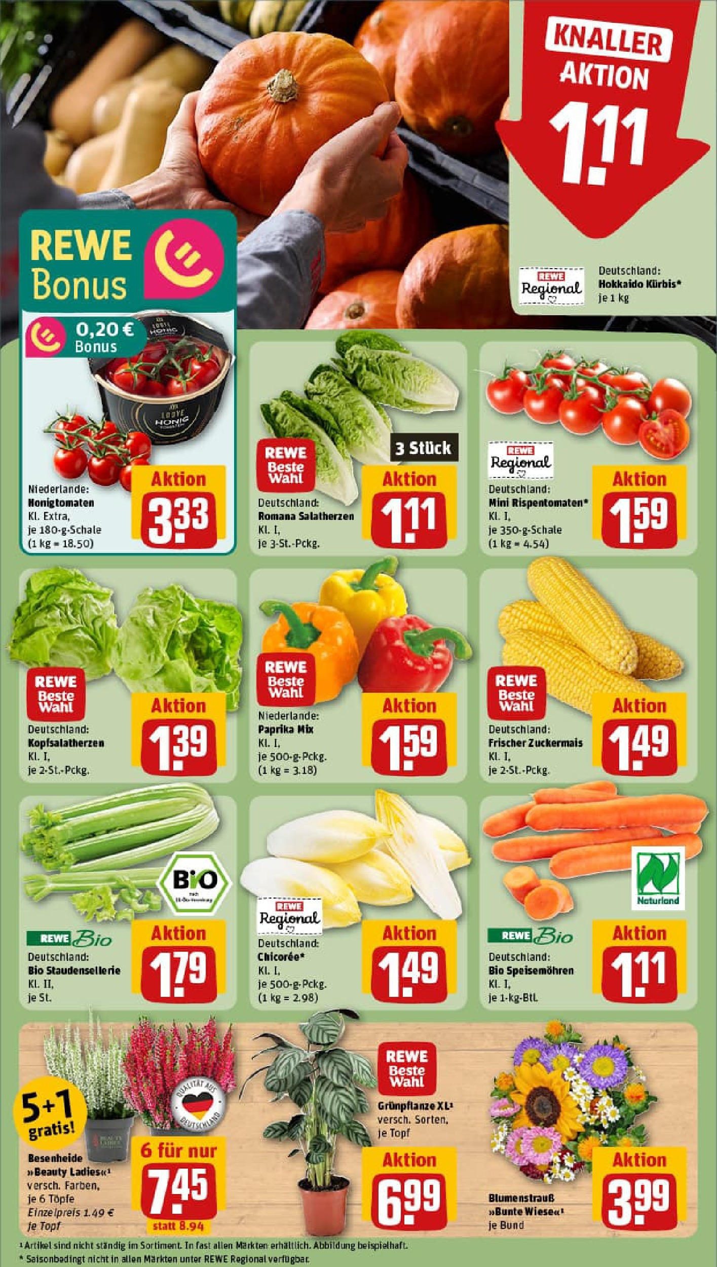 REWE Prospekt ab 07.09.2025 zum Blättern » Angebote | Seite: 7 | Produkte: Paprika