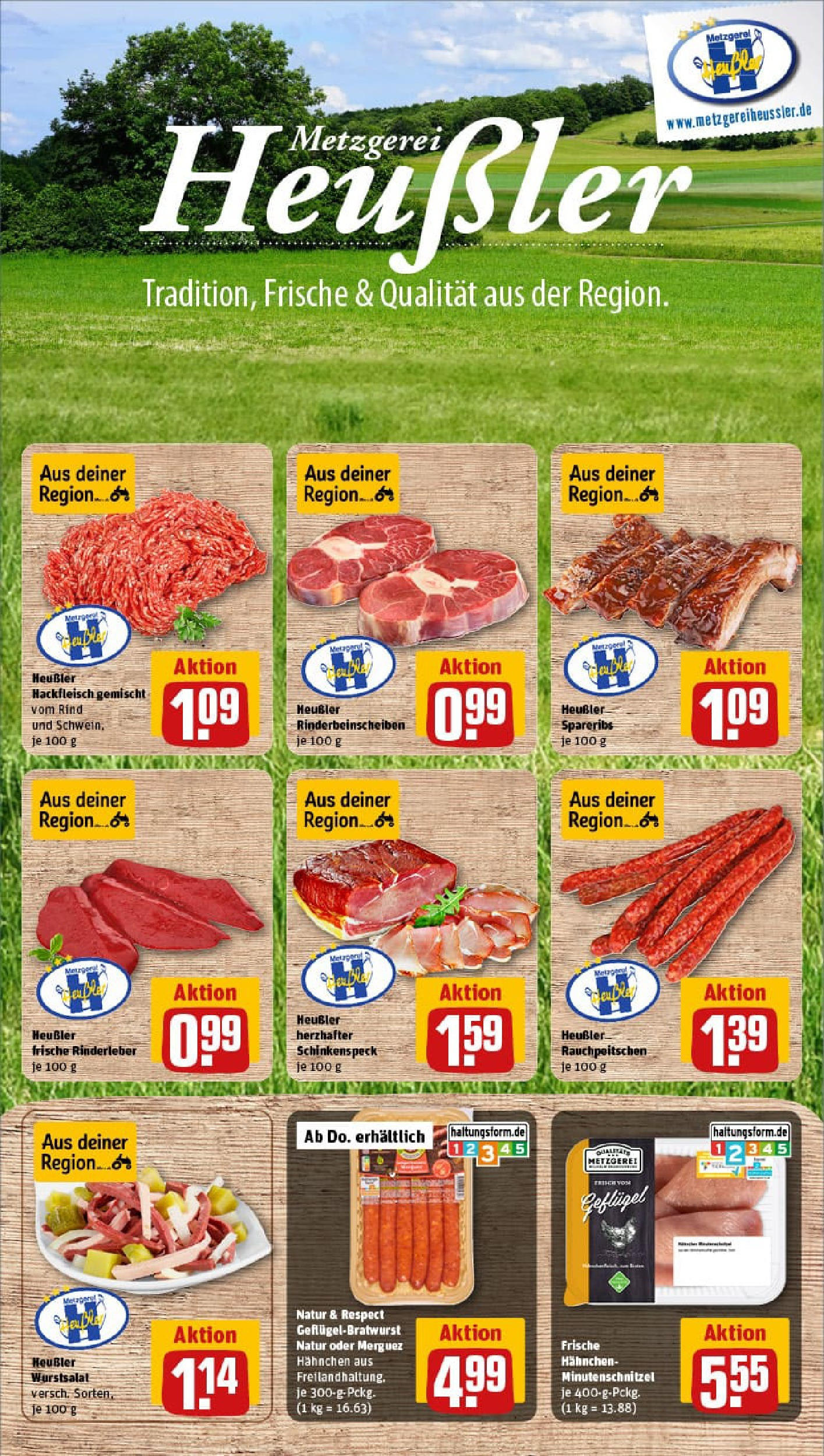 REWE Prospekt ab 07.09.2025 zum Blättern » Angebote | Seite: 10 | Produkte: Hahnchen, Hackfleisch REWE Prospekt ab 07.09.2025 zum Blättern » Angebote | Seite: 10 | Produkte: Hahnchen, Hackfleisch