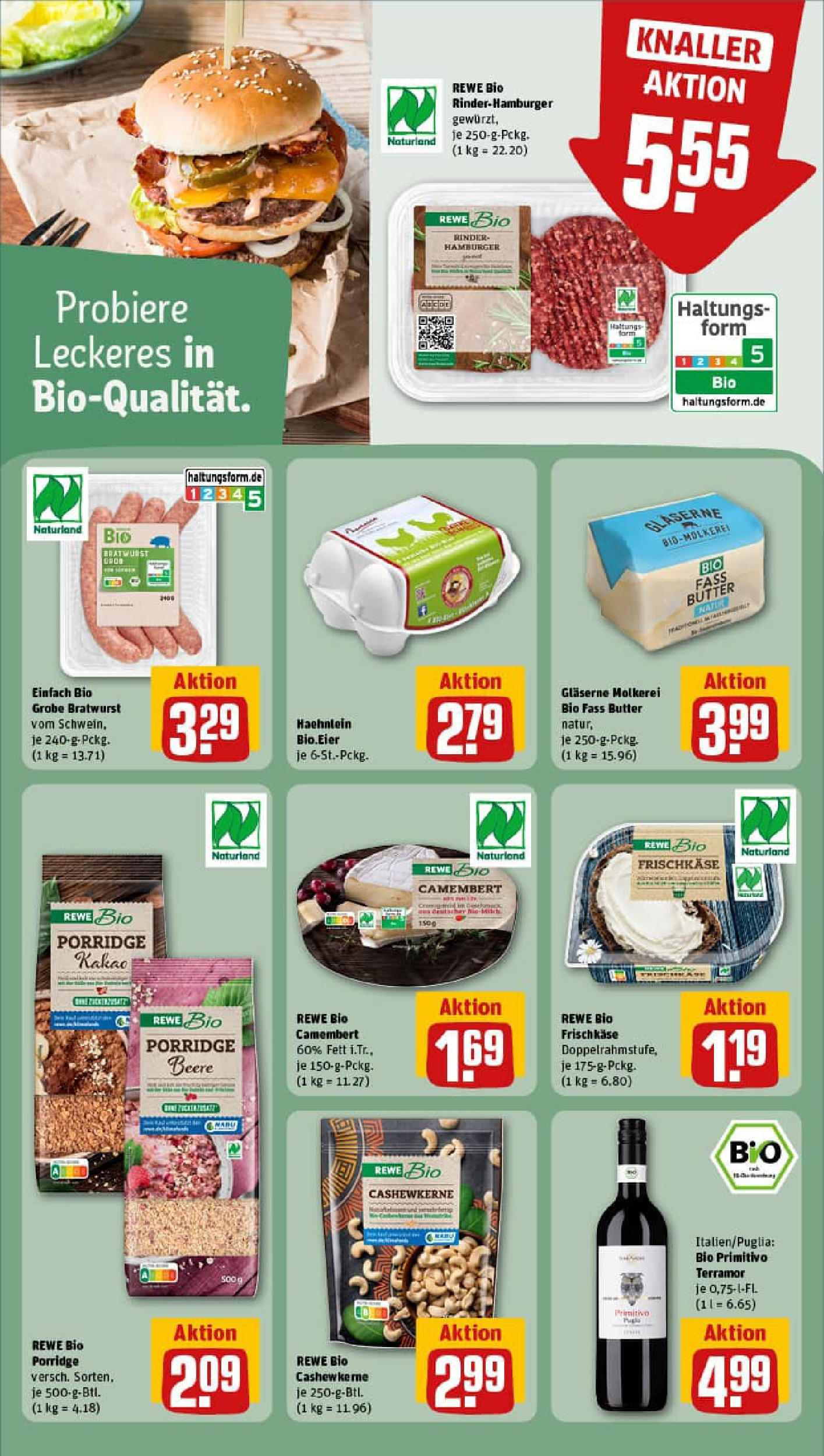 REWE Prospekt ab 07.09.2025 zum Blättern » Angebote | Seite: 14 | Produkte: Butter, Bratwurst, Frischkase REWE Prospekt ab 07.09.2025 zum Blättern » Angebote | Seite: 14 | Produkte: Butter, Bratwurst, Frischkase