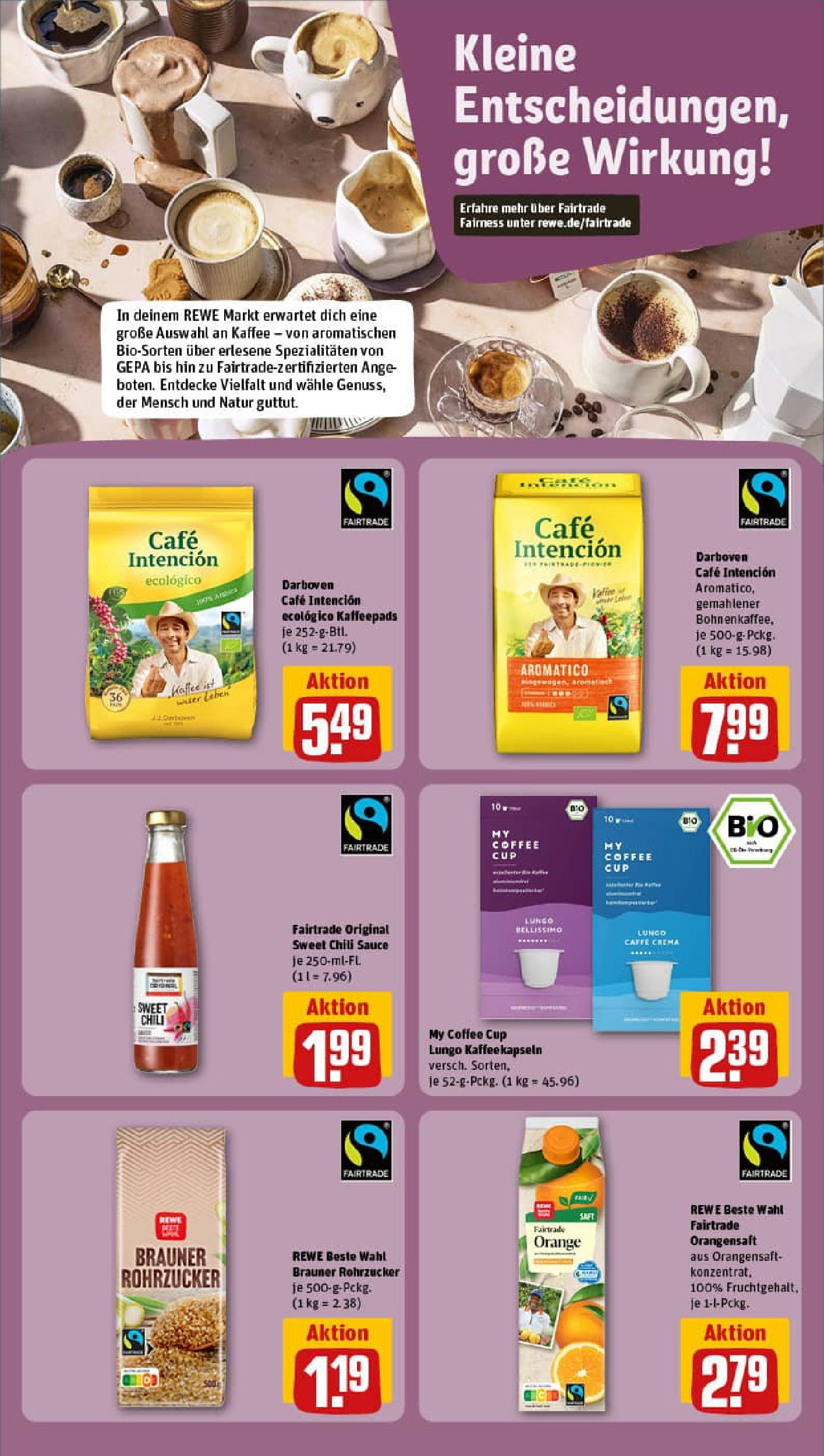 REWE Prospekt ab 07.09.2025 zum Blättern » Angebote | Seite: 26 | Produkte: Kaffeepads, Kaffee, Orangensaft, Chili