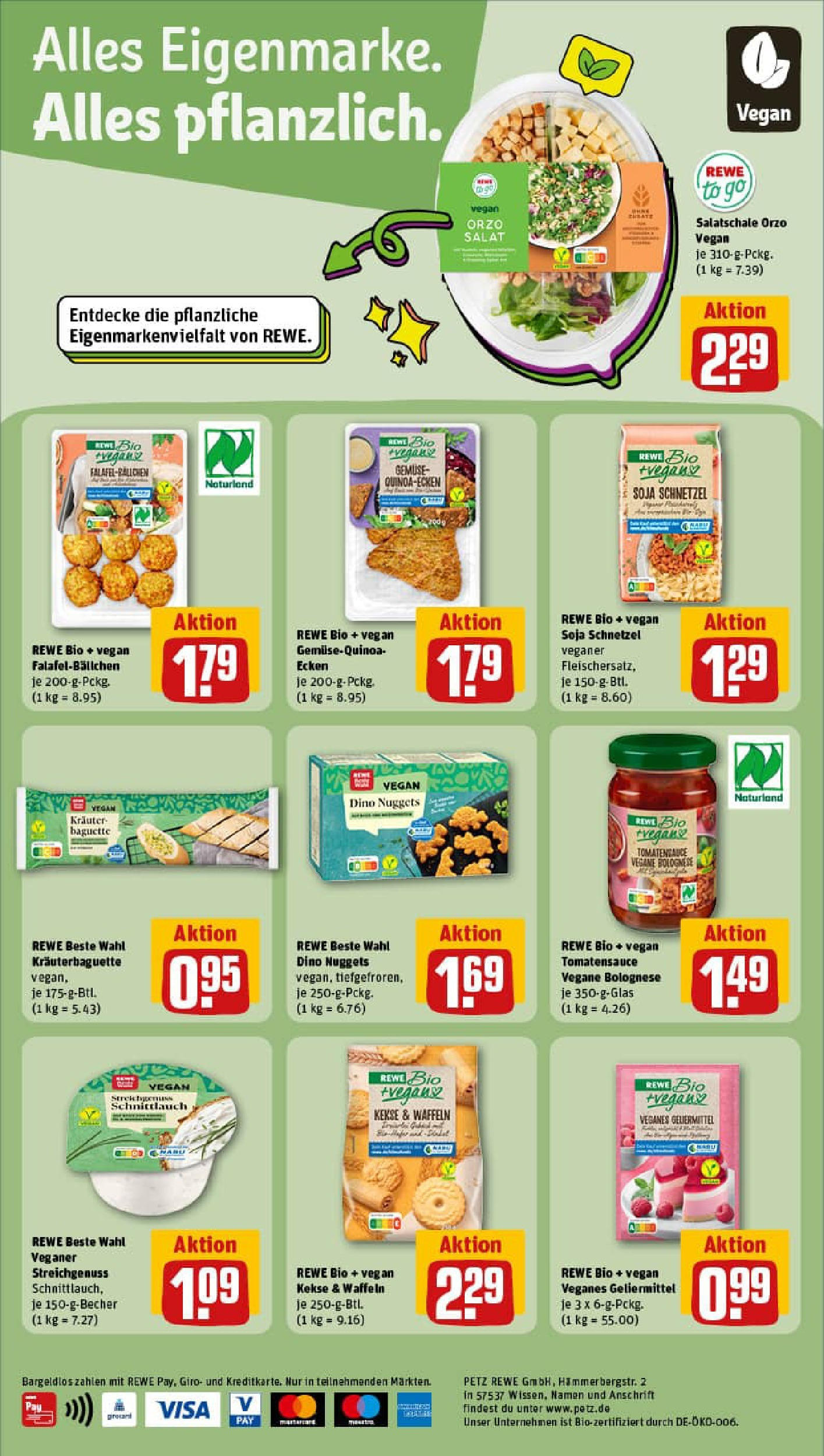 REWE Prospekt ab 07.09.2025 zum Blättern » Angebote | Seite: 30 | Produkte: Baguette, Gemüse, Kekse, Salat