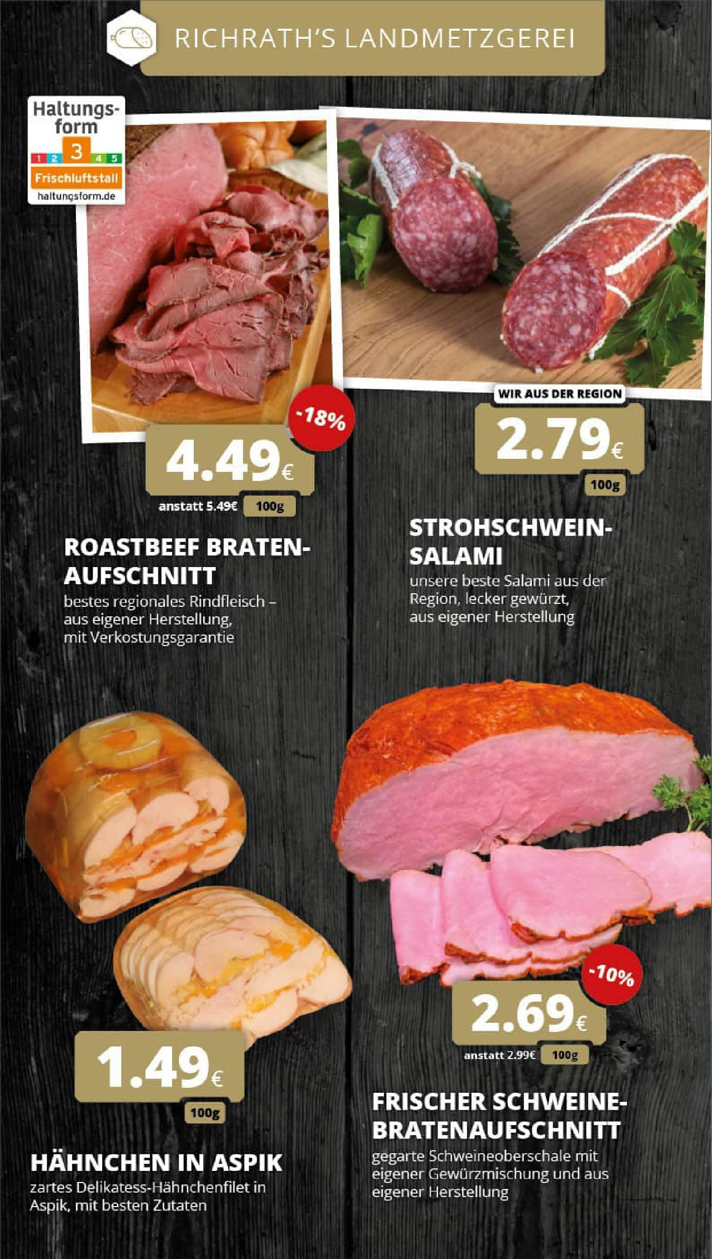 REWE Prospekt ab 07.09.2025 zum Blättern » Angebote | Seite: 15 | Produkte: Hahnchen, Roastbeef, Salami, Rindfleisch REWE Prospekt ab 07.09.2025 zum Blättern » Angebote | Seite: 15 | Produkte: Hahnchen, Roastbeef, Salami, Rindfleisch