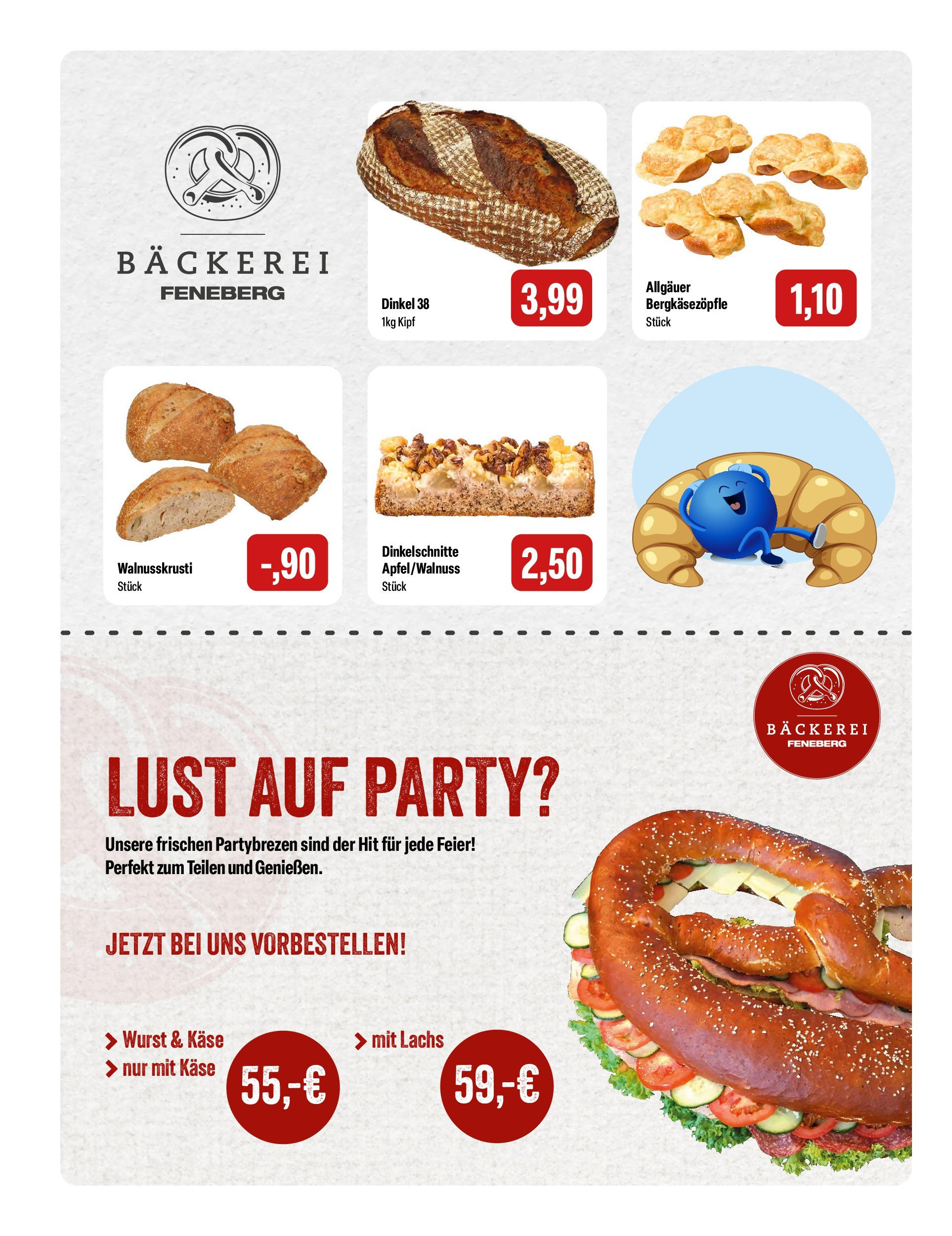 Feneberg - Feneberg: Aktuelle Angebote (ab 10.09.2025) zum Blättern | Seite: 4 | Produkte: Bäckerei, Käse, Lachs, Wurst Feneberg - Feneberg: Aktuelle Angebote (ab 10.09.2025) zum Blättern | Seite: 4 | Produkte: Bäckerei, Käse, Lachs, Wurst
