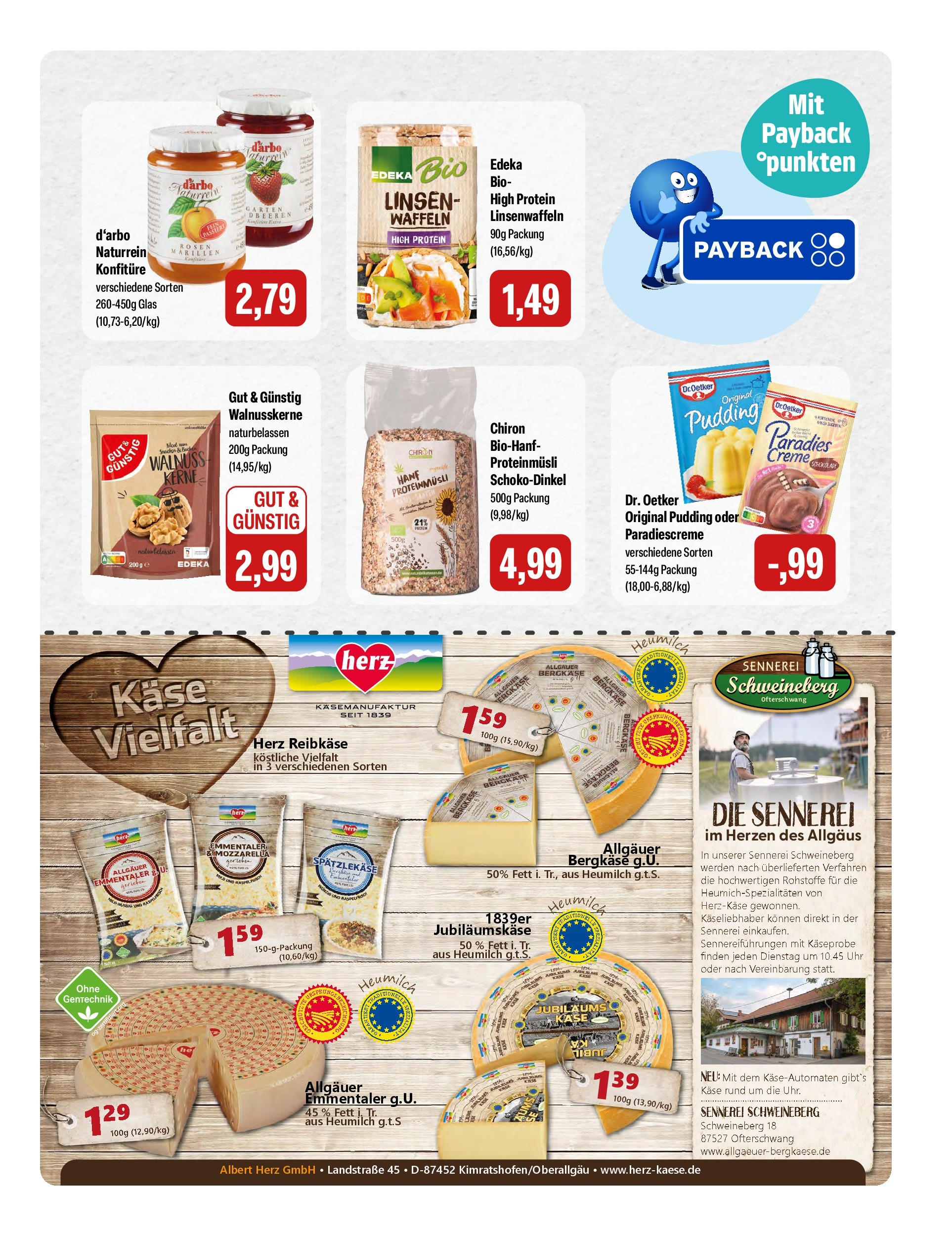 Feneberg - Feneberg: Aktuelle Angebote (ab 10.09.2025) zum Blättern | Seite: 11 | Produkte: Käse, Pudding, Waffeln, Uhr Feneberg - Feneberg: Aktuelle Angebote (ab 10.09.2025) zum Blättern | Seite: 11 | Produkte: Käse, Pudding, Waffeln, Uhr