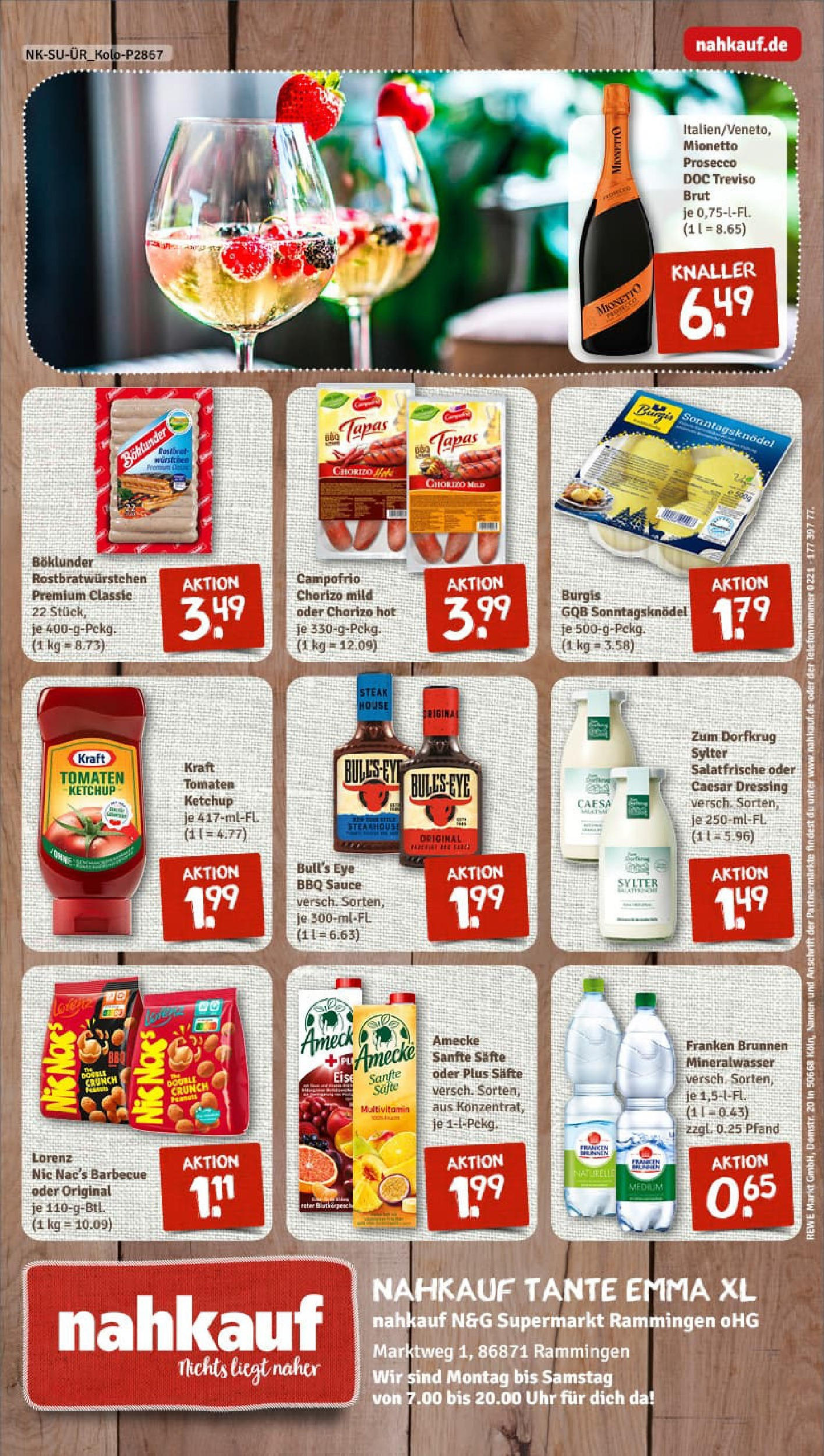REWE Prospekt ab 07.09.2025 zum Blättern » Angebote | Seite: 8 | Produkte: Dressing, Tomaten, Mineralwasser, Prosecco REWE Prospekt ab 07.09.2025 zum Blättern » Angebote | Seite: 8 | Produkte: Dressing, Tomaten, Mineralwasser, Prosecco