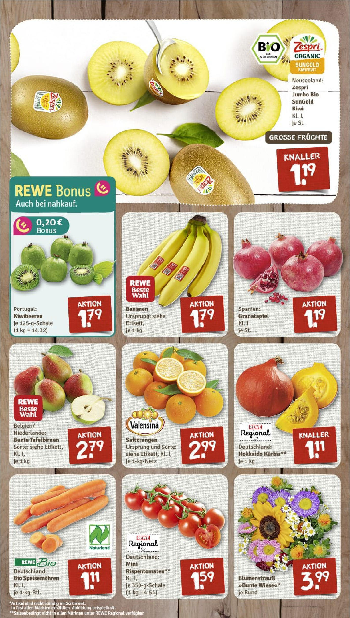 REWE Prospekt ab 07.09.2025 zum Blättern » Angebote | Seite: 3 | Produkte: Granatapfel, Valensina, Kürbis, Kiwi REWE Prospekt ab 07.09.2025 zum Blättern » Angebote | Seite: 3 | Produkte: Granatapfel, Valensina, Kürbis, Kiwi