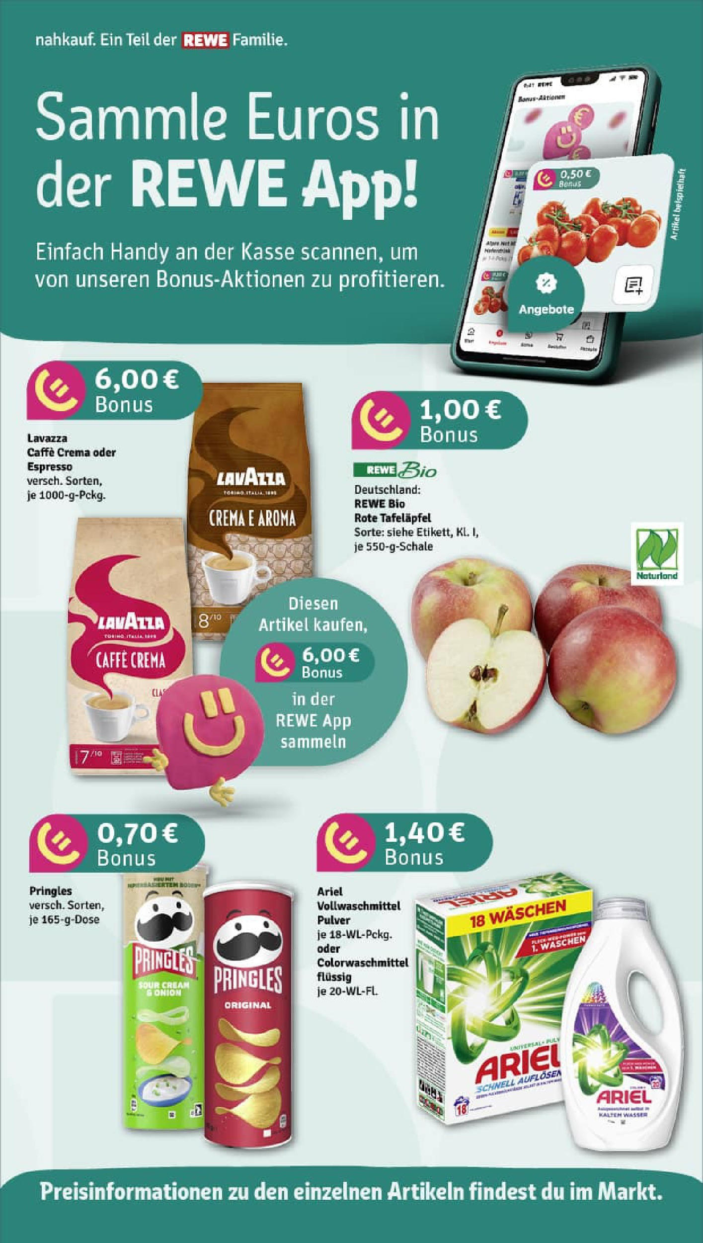REWE Prospekt ab 07.09.2025 zum Blättern » Angebote | Seite: 4 | Produkte: Ariel, Wasser, Pringles, Chips REWE Prospekt ab 07.09.2025 zum Blättern » Angebote | Seite: 4 | Produkte: Ariel, Wasser, Pringles, Chips