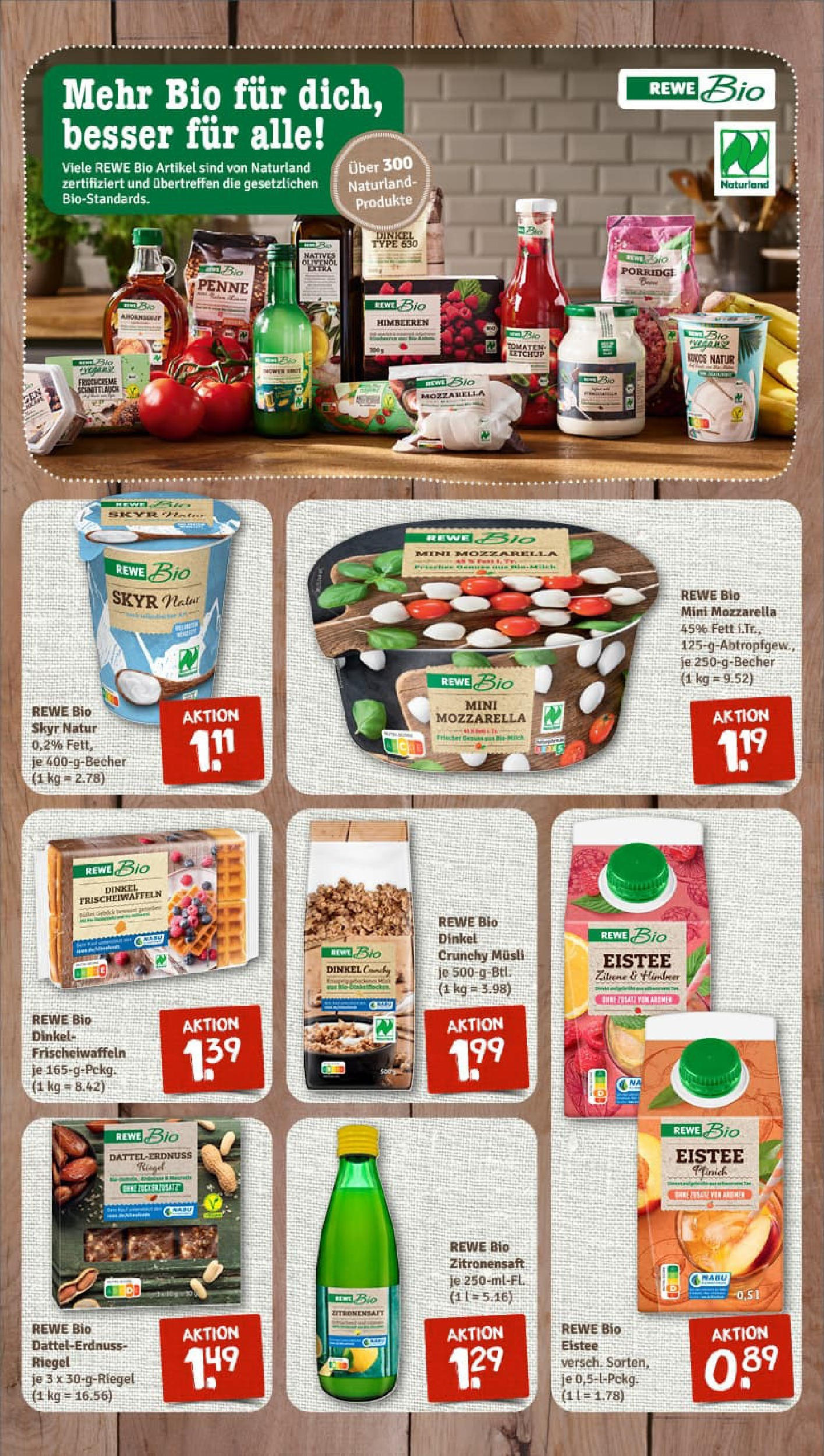 REWE Prospekt ab 07.09.2025 zum Blättern » Angebote | Seite: 7 | Produkte: Musli, Himbeeren, Skyr, Zitrone