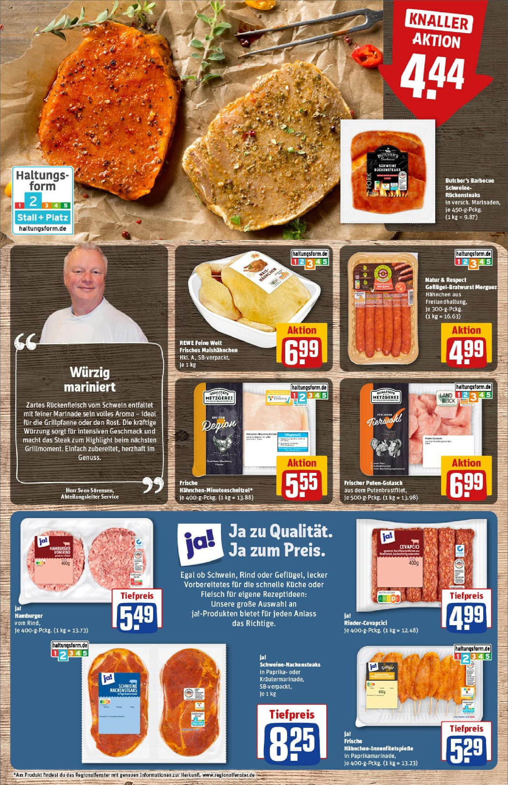 REWE Prospekt ab 07.09.2025 zum Blättern » Angebote | Seite: 10 | Produkte: Nackensteaks, Küche, Cevapcici, Steak REWE Prospekt ab 07.09.2025 zum Blättern » Angebote | Seite: 10 | Produkte: Nackensteaks, Küche, Cevapcici, Steak