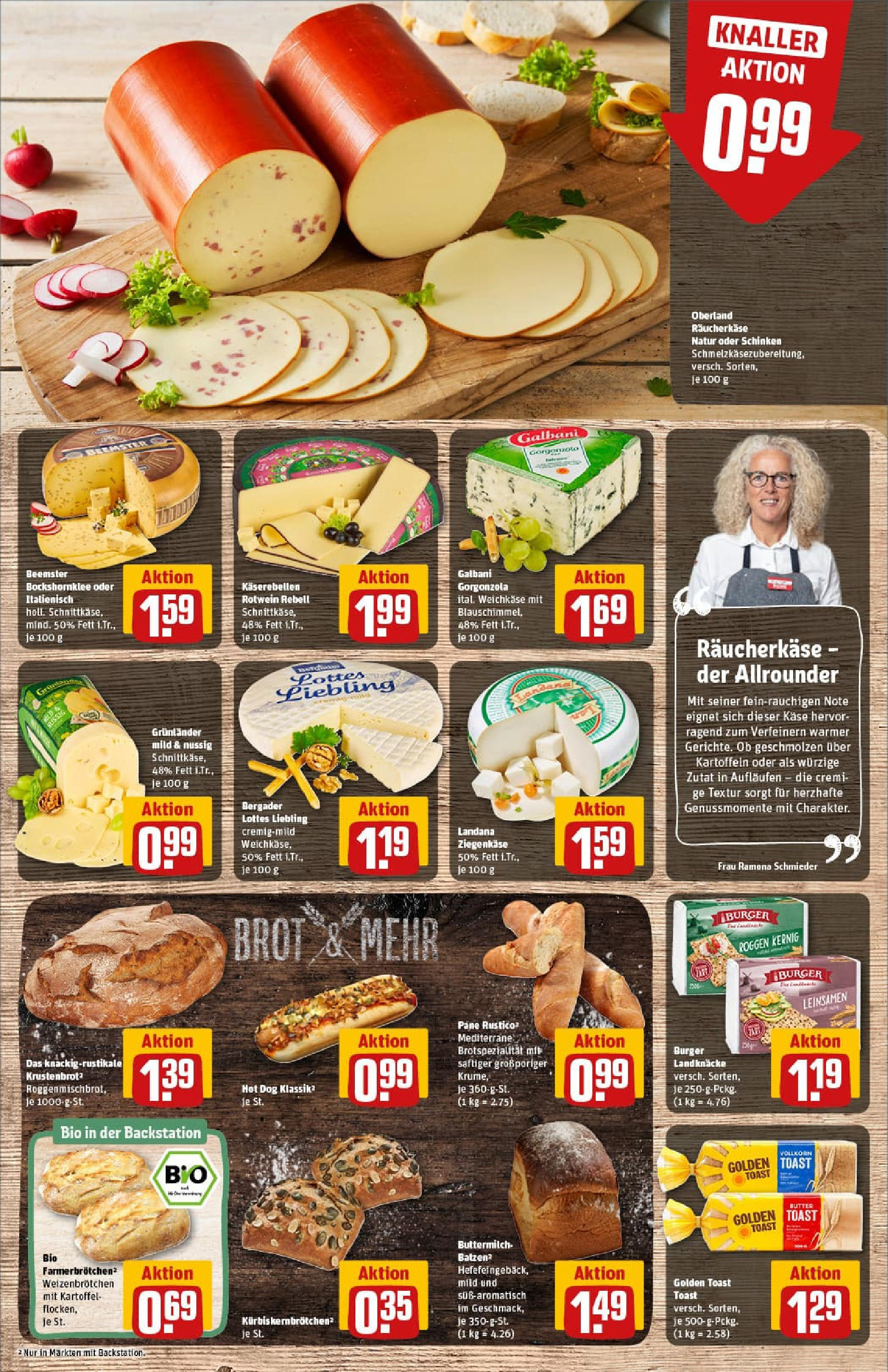 REWE Prospekt ab 07.09.2025 zum Blättern » Angebote | Seite: 13 | Produkte: Butter, Ziegenkäse, Burger, Grunlander REWE Prospekt ab 07.09.2025 zum Blättern » Angebote | Seite: 13 | Produkte: Butter, Ziegenkäse, Burger, Grunlander