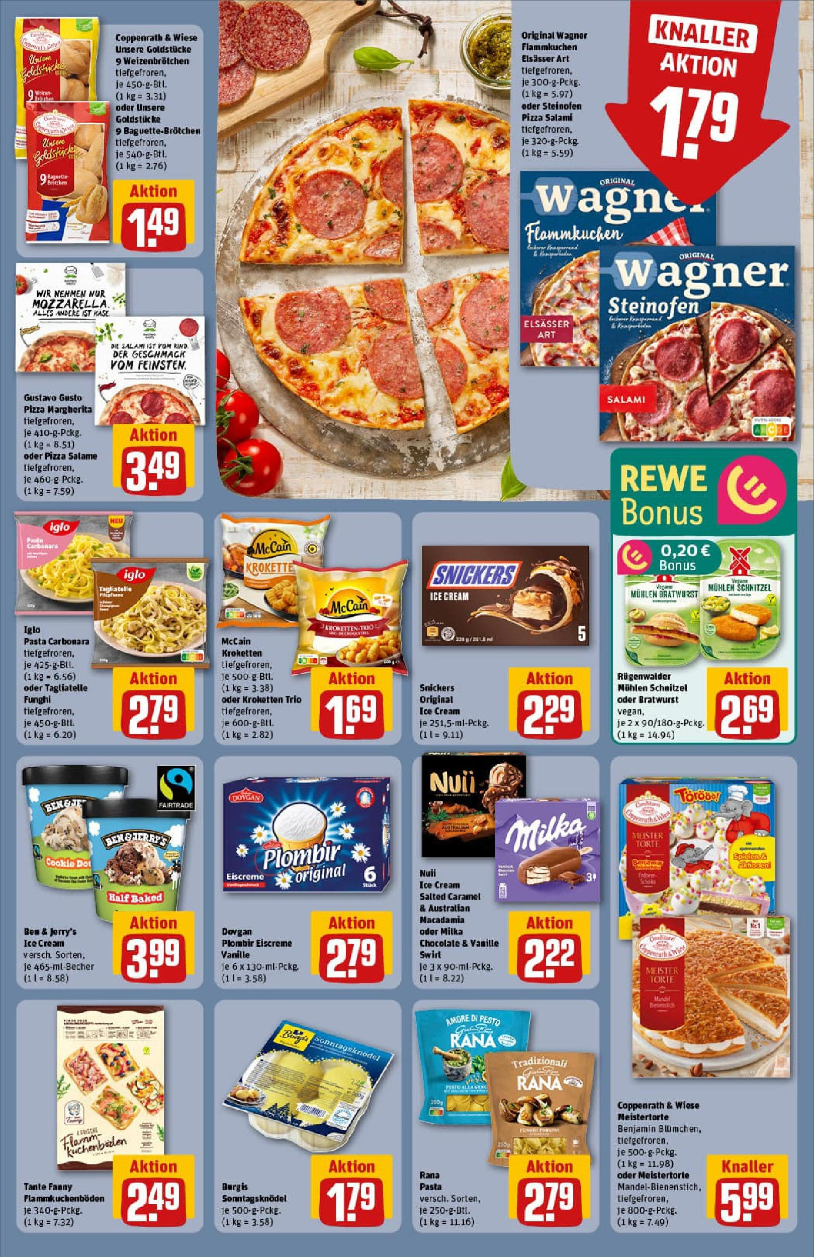 REWE Prospekt ab 07.09.2025 zum Blättern » Angebote | Seite: 17 | Produkte: Schnitzel, Milka, Snickers, Ben & Jerry's REWE Prospekt ab 07.09.2025 zum Blättern » Angebote | Seite: 17 | Produkte: Schnitzel, Milka, Snickers, Ben & Jerry's