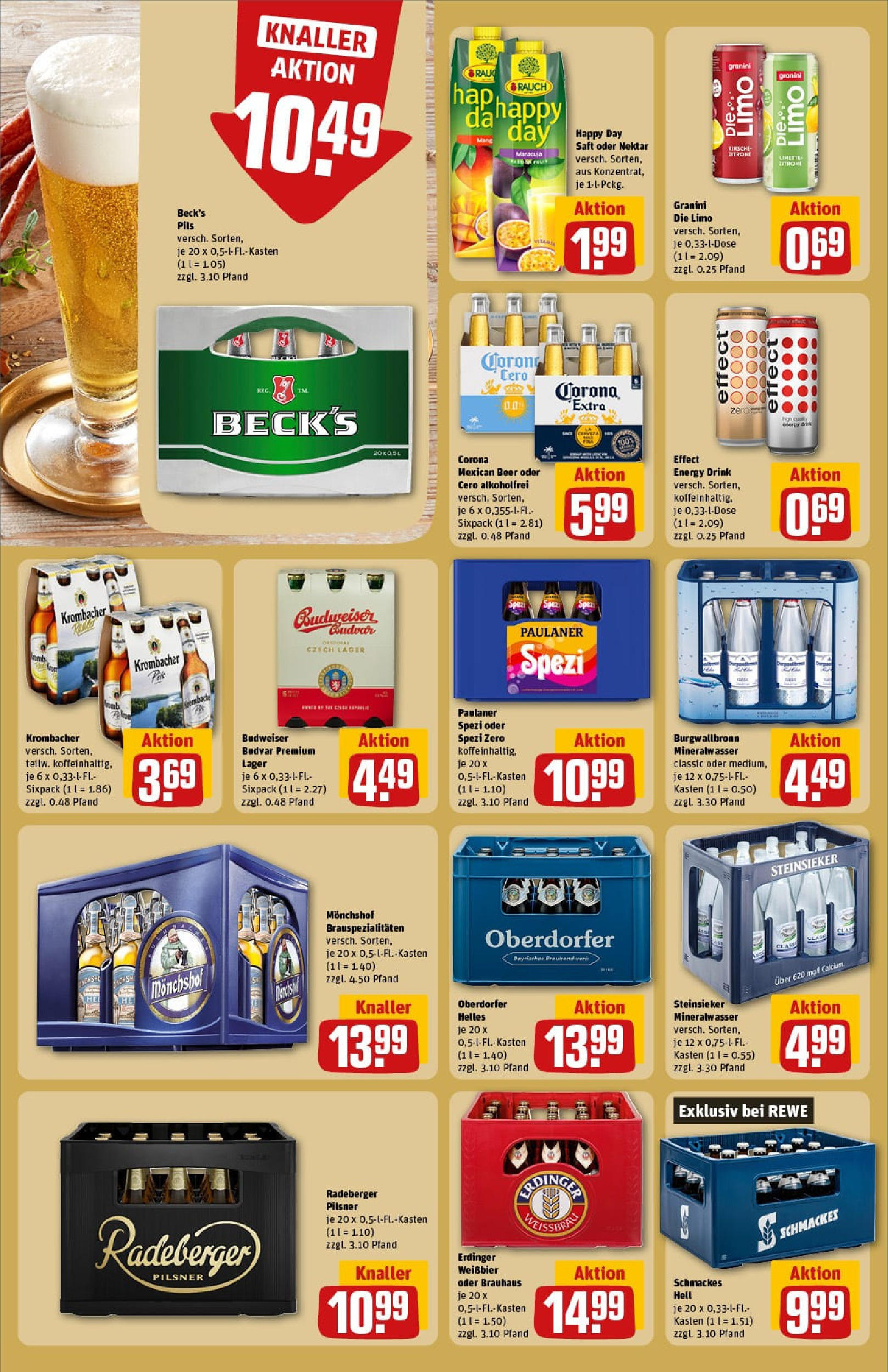 REWE Prospekt ab 07.09.2025 zum Blättern » Angebote | Seite: 18 | Produkte: Erdinger, Granini die limo, Saft, Paulaner REWE Prospekt ab 07.09.2025 zum Blättern » Angebote | Seite: 18 | Produkte: Erdinger, Granini die limo, Saft, Paulaner