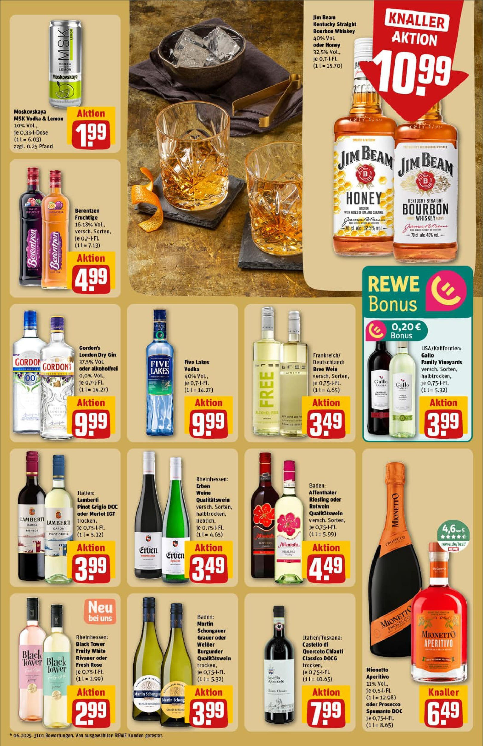 REWE Prospekt ab 07.09.2025 zum Blättern » Angebote | Seite: 19 | Produkte: Jim beam, Merlot, Bourbon, Gin REWE Prospekt ab 07.09.2025 zum Blättern » Angebote | Seite: 19 | Produkte: Jim beam, Merlot, Bourbon, Gin