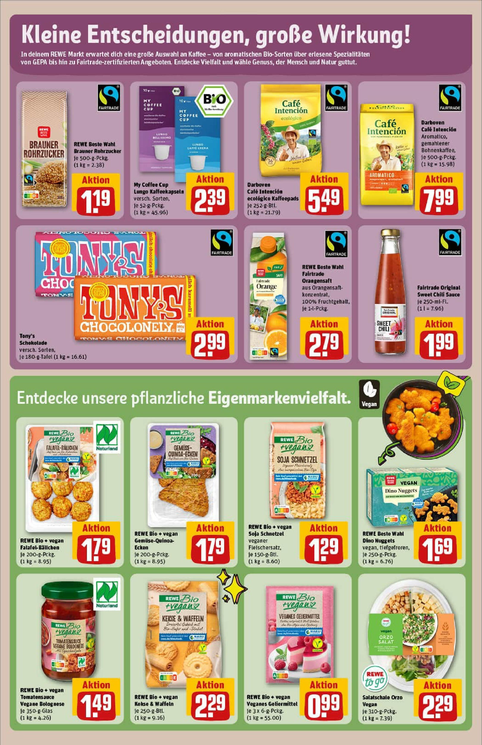REWE Prospekt ab 07.09.2025 zum Blättern » Angebote | Seite: 24 | Produkte: Kaffeepads, Milch, Waffeln, Salat REWE Prospekt ab 07.09.2025 zum Blättern » Angebote | Seite: 24 | Produkte: Kaffeepads, Milch, Waffeln, Salat