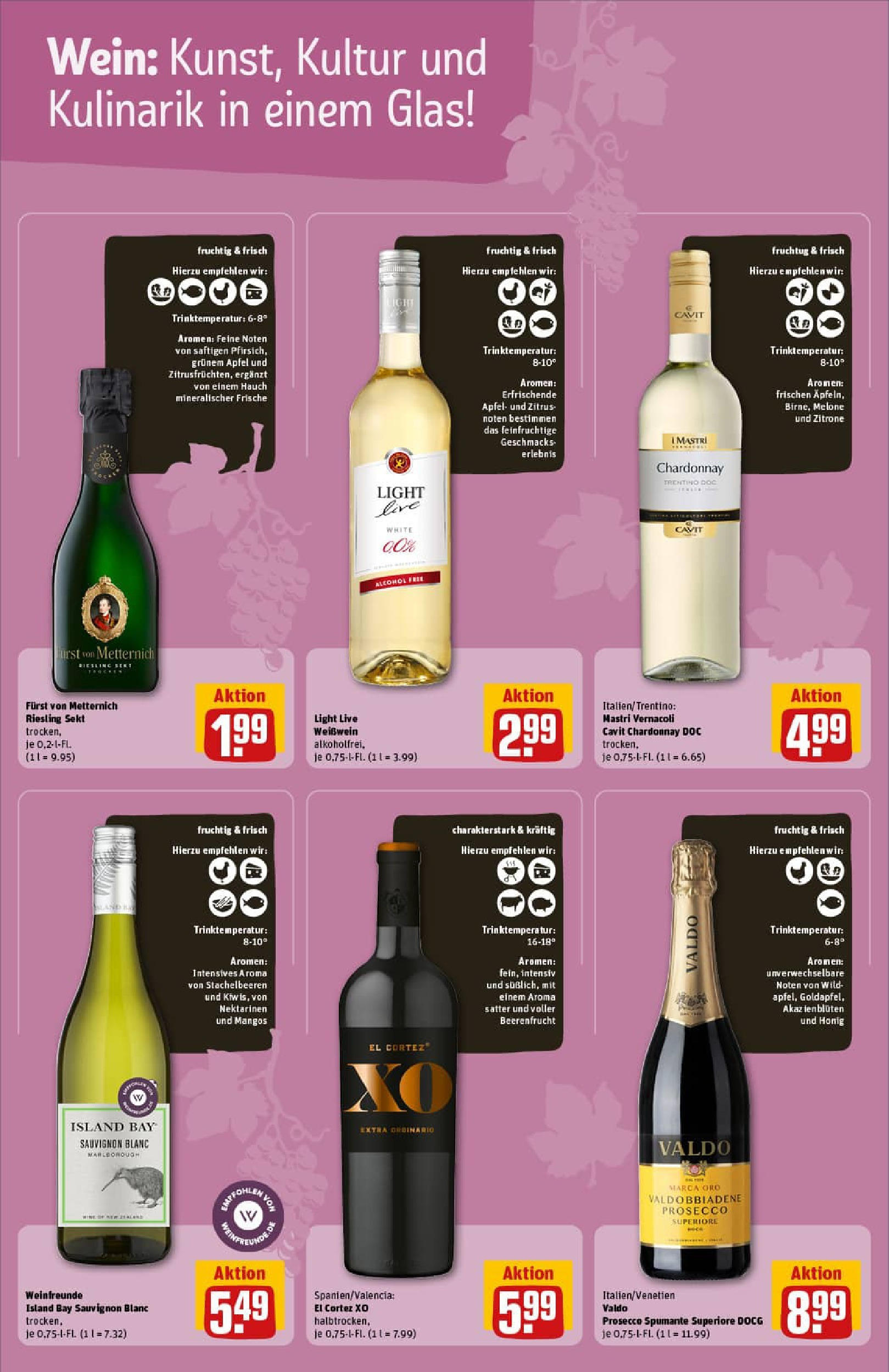 REWE Prospekt ab 07.09.2025 zum Blättern » Angebote | Seite: 23 | Produkte: Furst von metternich, Nektarinen, Prosecco, Melone REWE Prospekt ab 07.09.2025 zum Blättern » Angebote | Seite: 23 | Produkte: Furst von metternich, Nektarinen, Prosecco, Melone