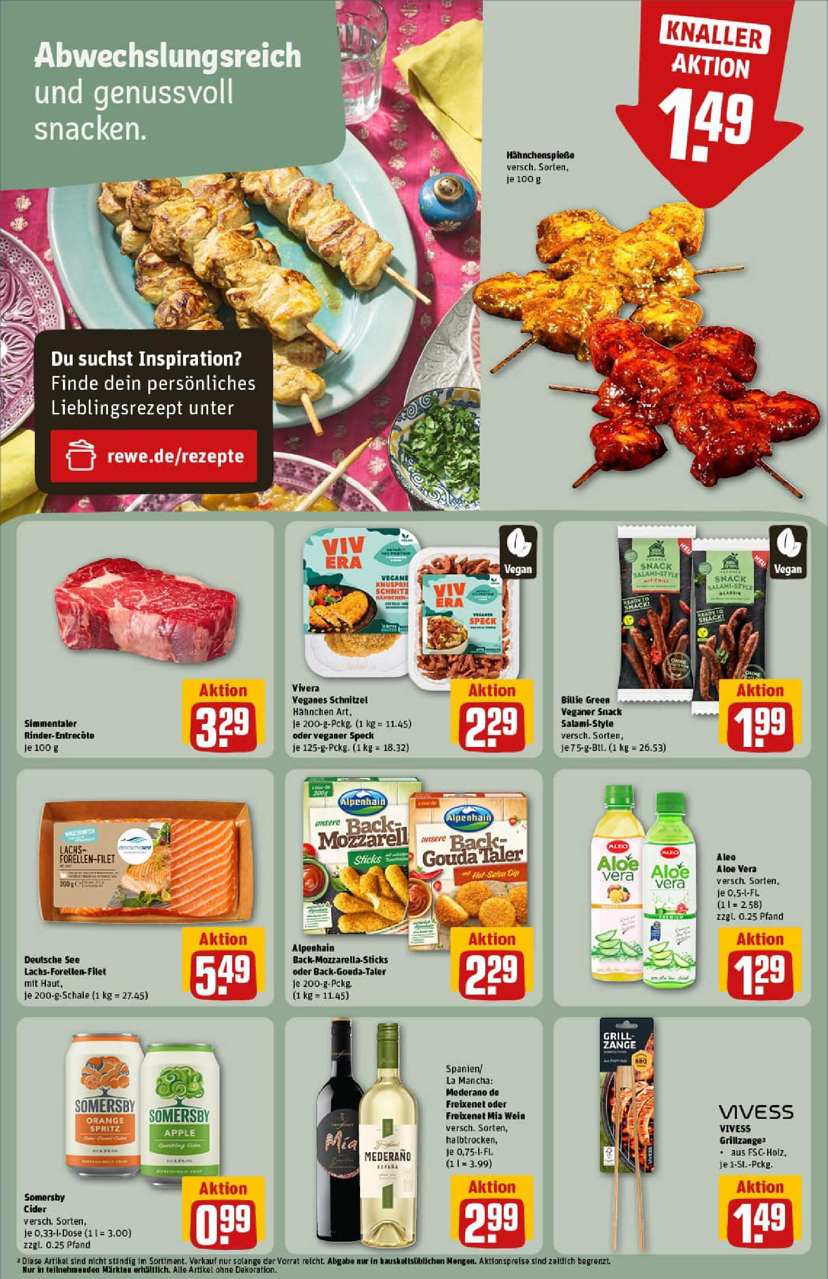 REWE Prospekt ab 07.09.2025 zum Blättern » Angebote | Seite: 20 | Produkte: Grill, Freixenet, Entrecote, Lachs