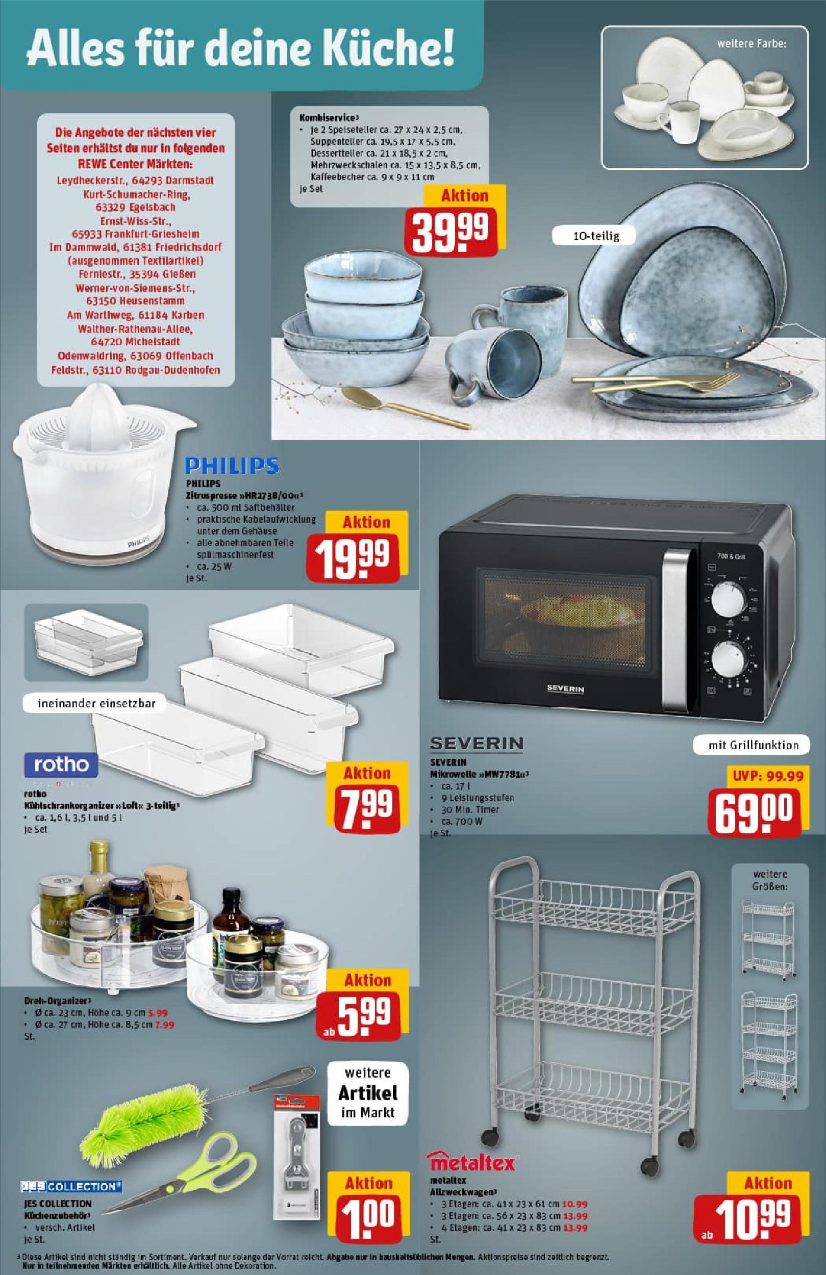 REWE Prospekt ab 07.09.2025 zum Blättern » Angebote | Seite: 32 | Produkte: Philips, Mikrowelle, Presse, Küche