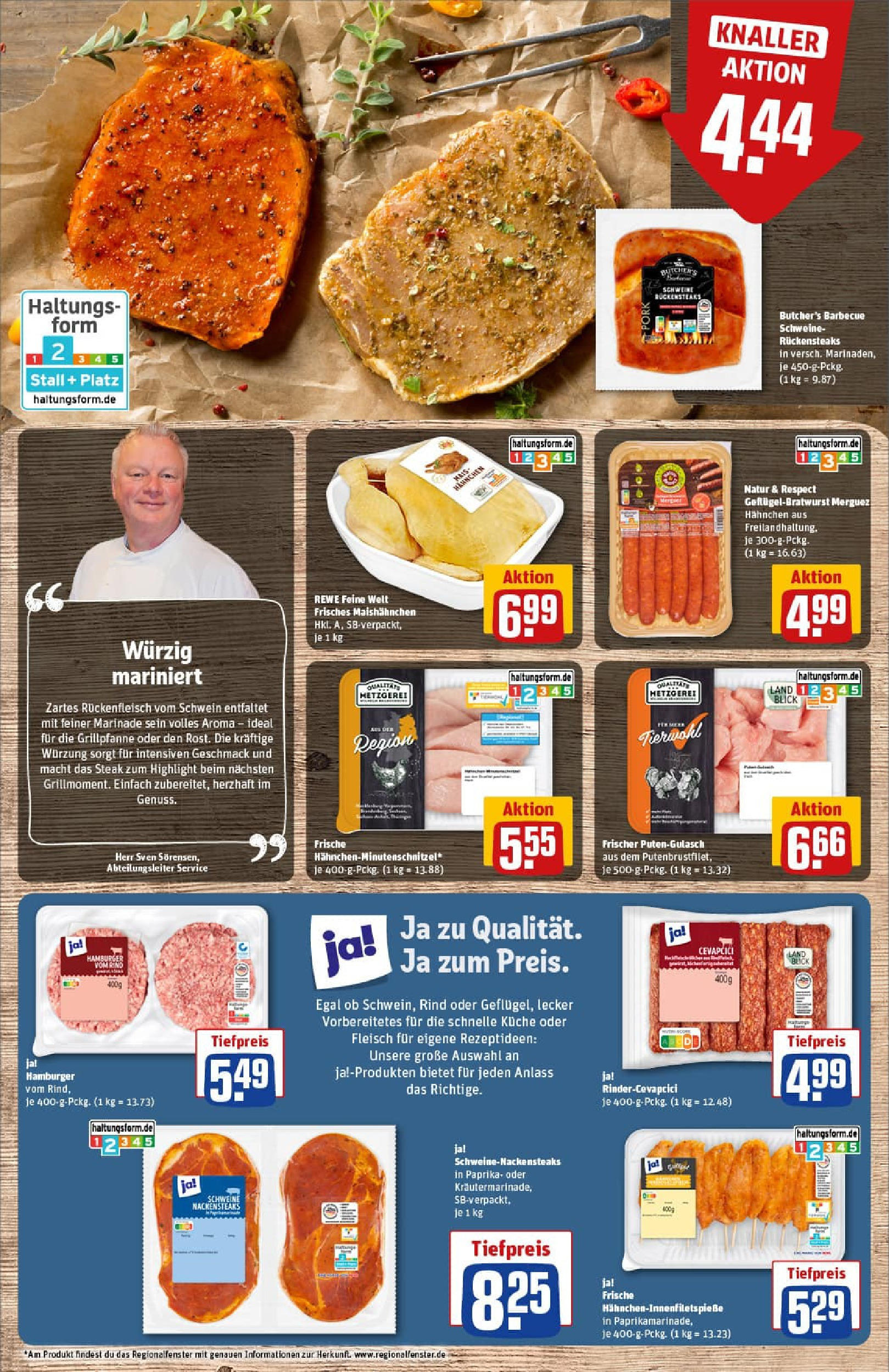 REWE Prospekt ab 07.09.2025 zum Blättern » Angebote | Seite: 8 | Produkte: Küche, Burger, Steak, Fleisch REWE Prospekt ab 07.09.2025 zum Blättern » Angebote | Seite: 8 | Produkte: Küche, Burger, Steak, Fleisch
