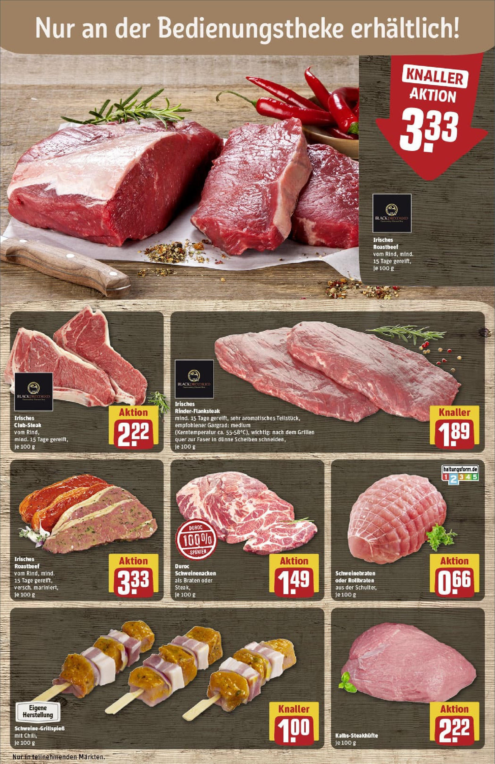 REWE Prospekt ab 07.09.2025 zum Blättern » Angebote | Seite: 10 | Produkte: Schweinenacken, Roastbeef, Chili, Steak REWE Prospekt ab 07.09.2025 zum Blättern » Angebote | Seite: 10 | Produkte: Schweinenacken, Roastbeef, Chili, Steak